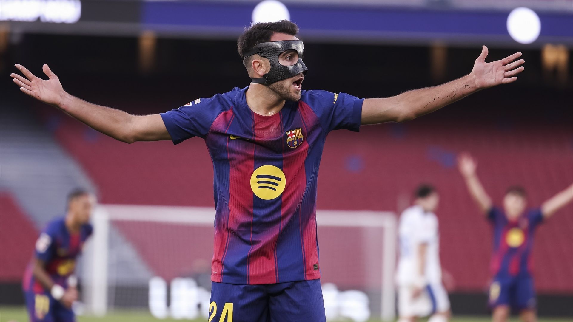 Eric García en un partido con el FC Barcelona