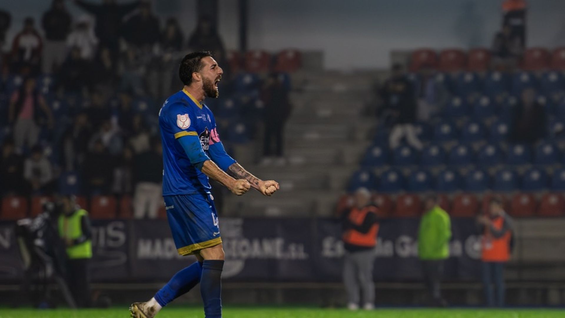 Fran Carmona con el Ourense en Copa del Rey