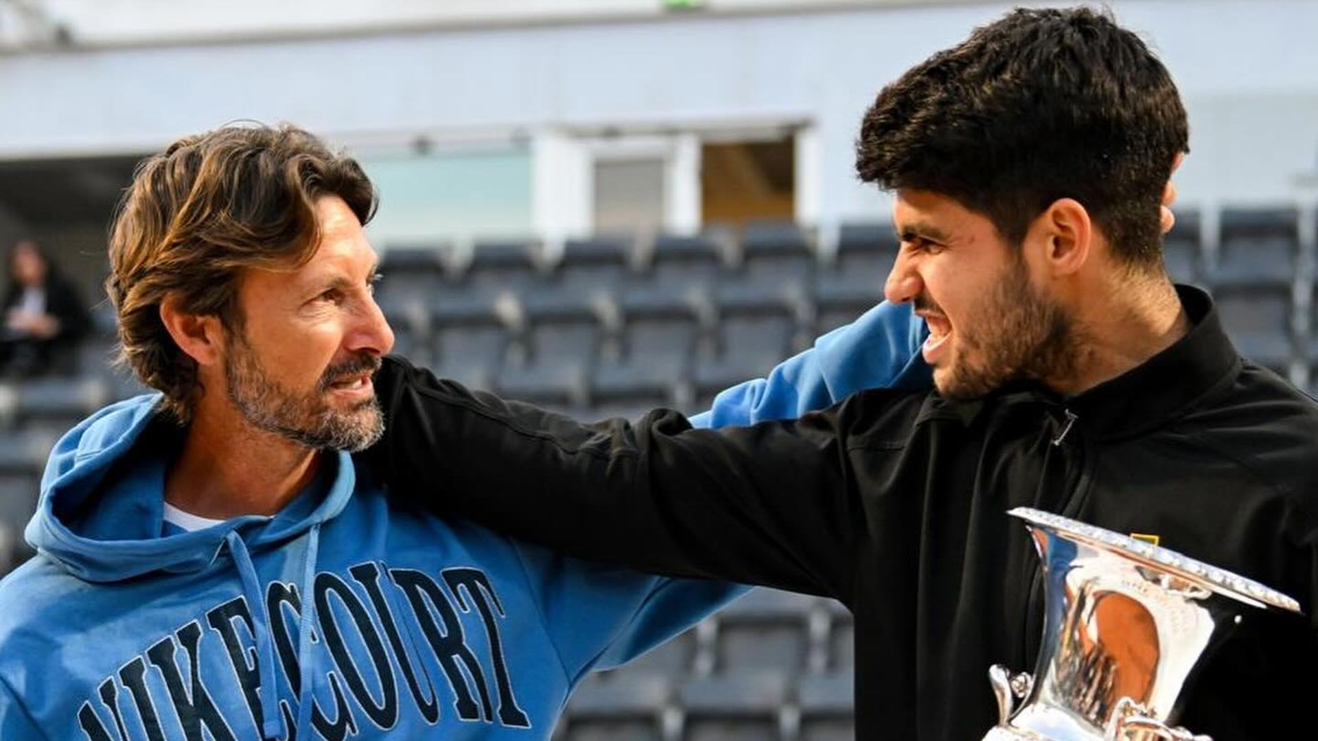 Juan Carlos Ferrero y Carlos Alcaraz Juan Carlos Ferrero y Carlos Alcaraz