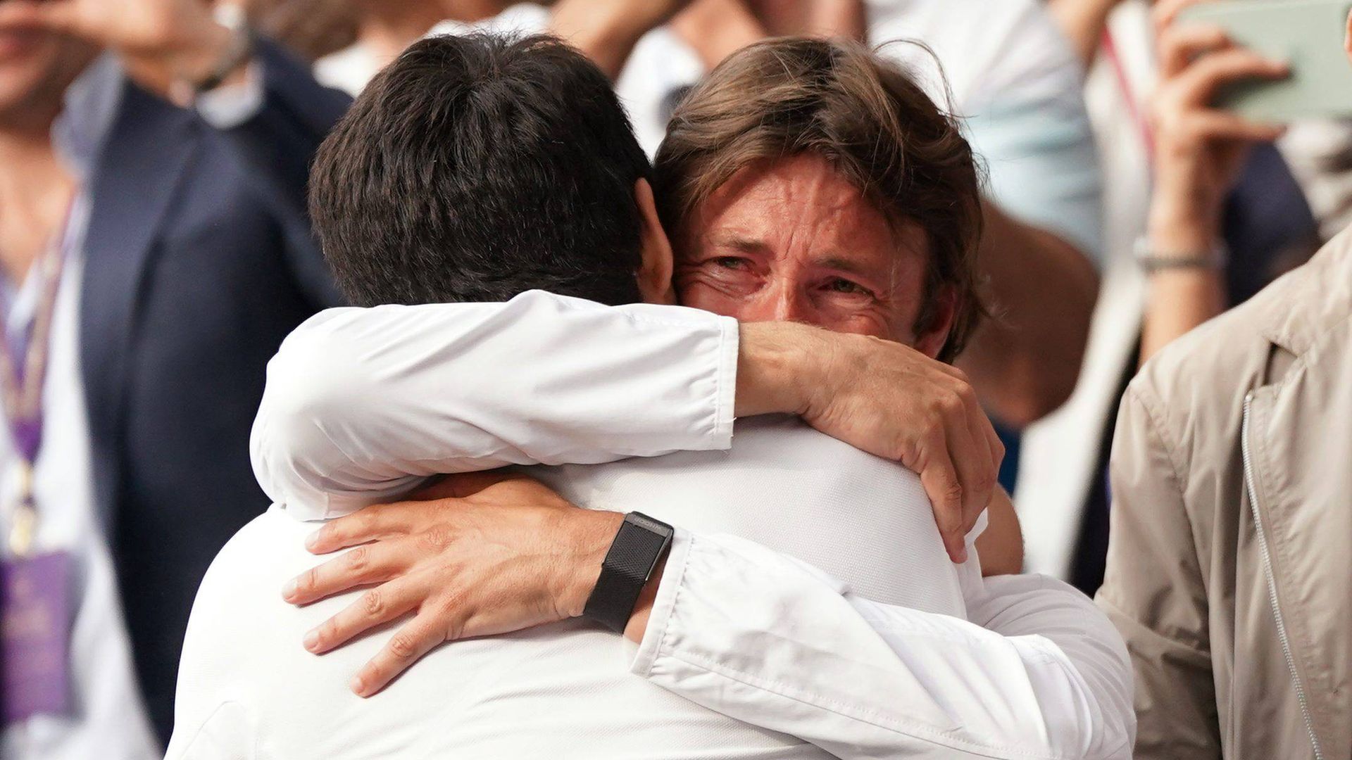 Juan Carlos Ferrero y su emoción junto a Carlos Alcaraz
