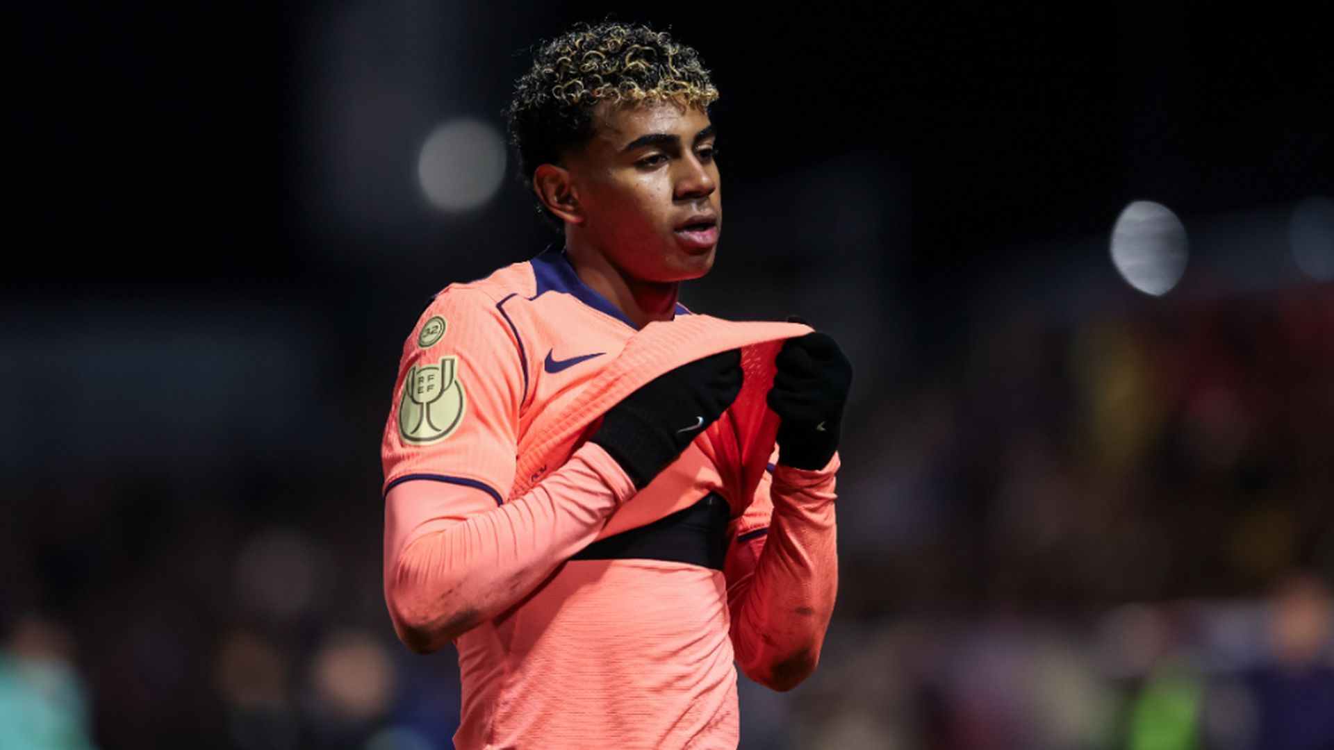 Lamine Yamal en el partido contra el Guadalajara Lamine Yamal en el partido contra el Guadalajara