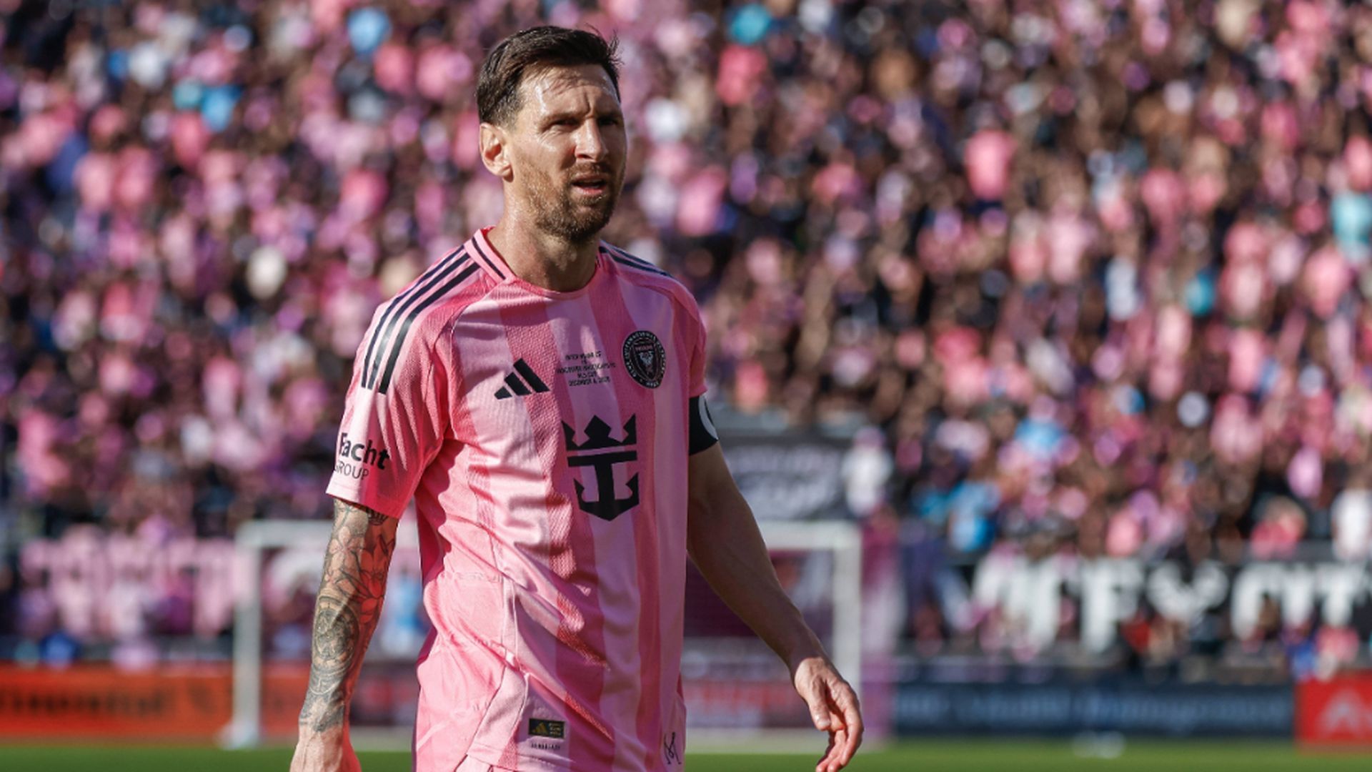 Leo Messi, durante un partido con el Inter Miami