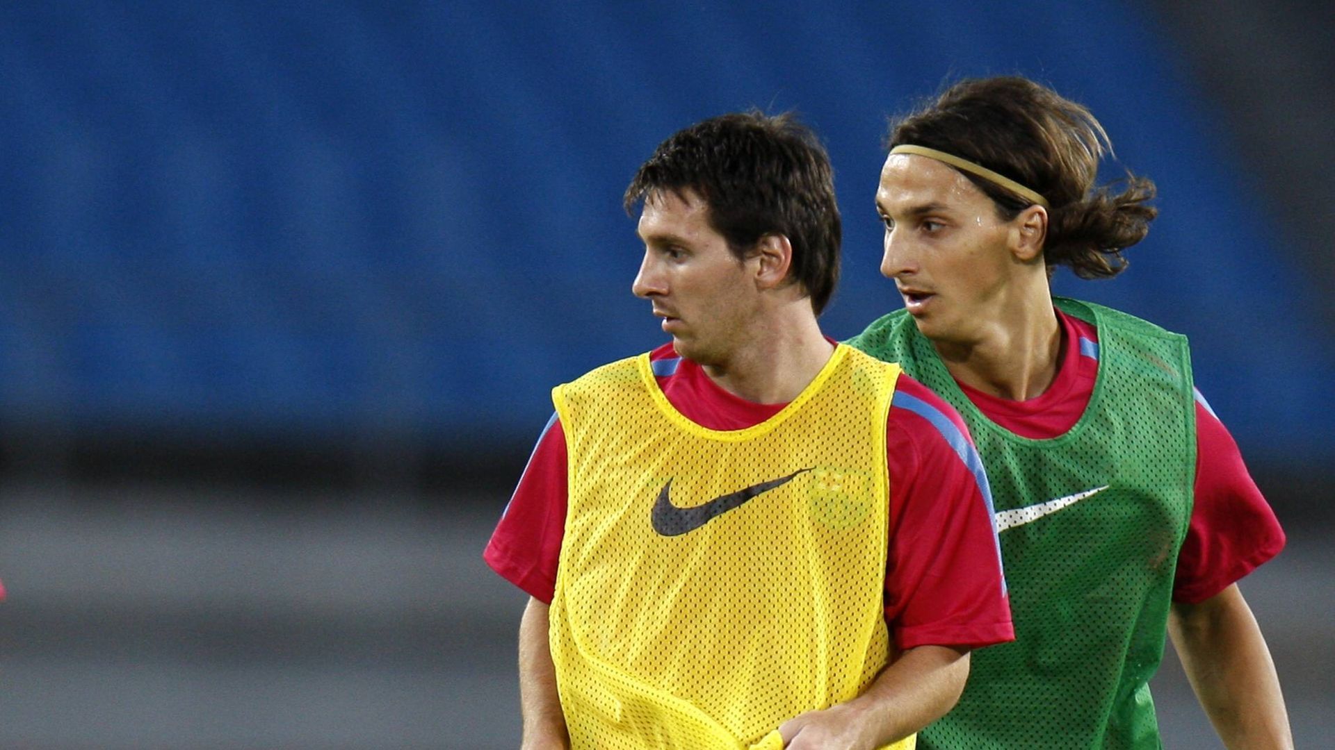 Leo Messi y Zlatan Ibrahimovic en el Barcelona