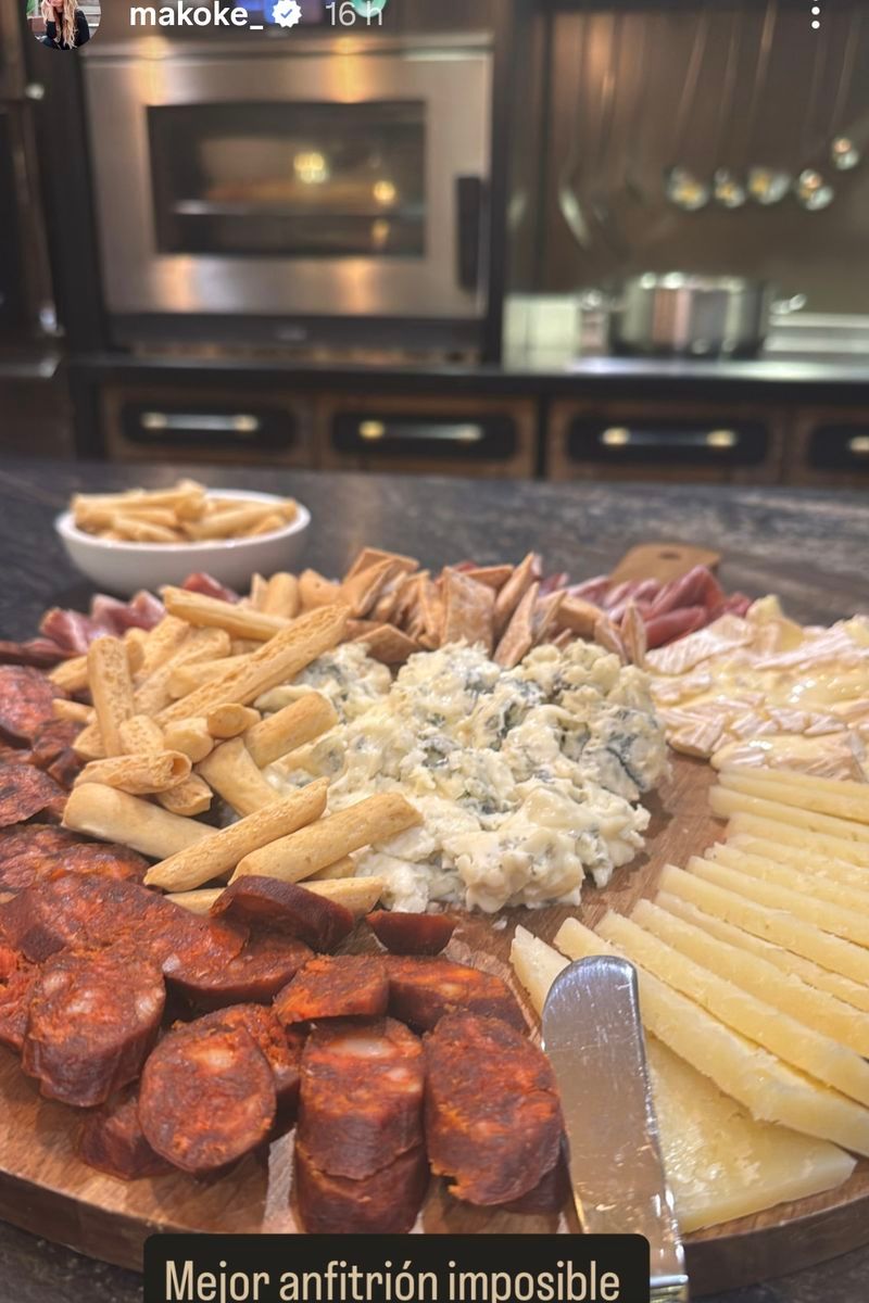 Makoke ha compartido parte del menú de la comida organizada por Álvaro Muñoz Escassi