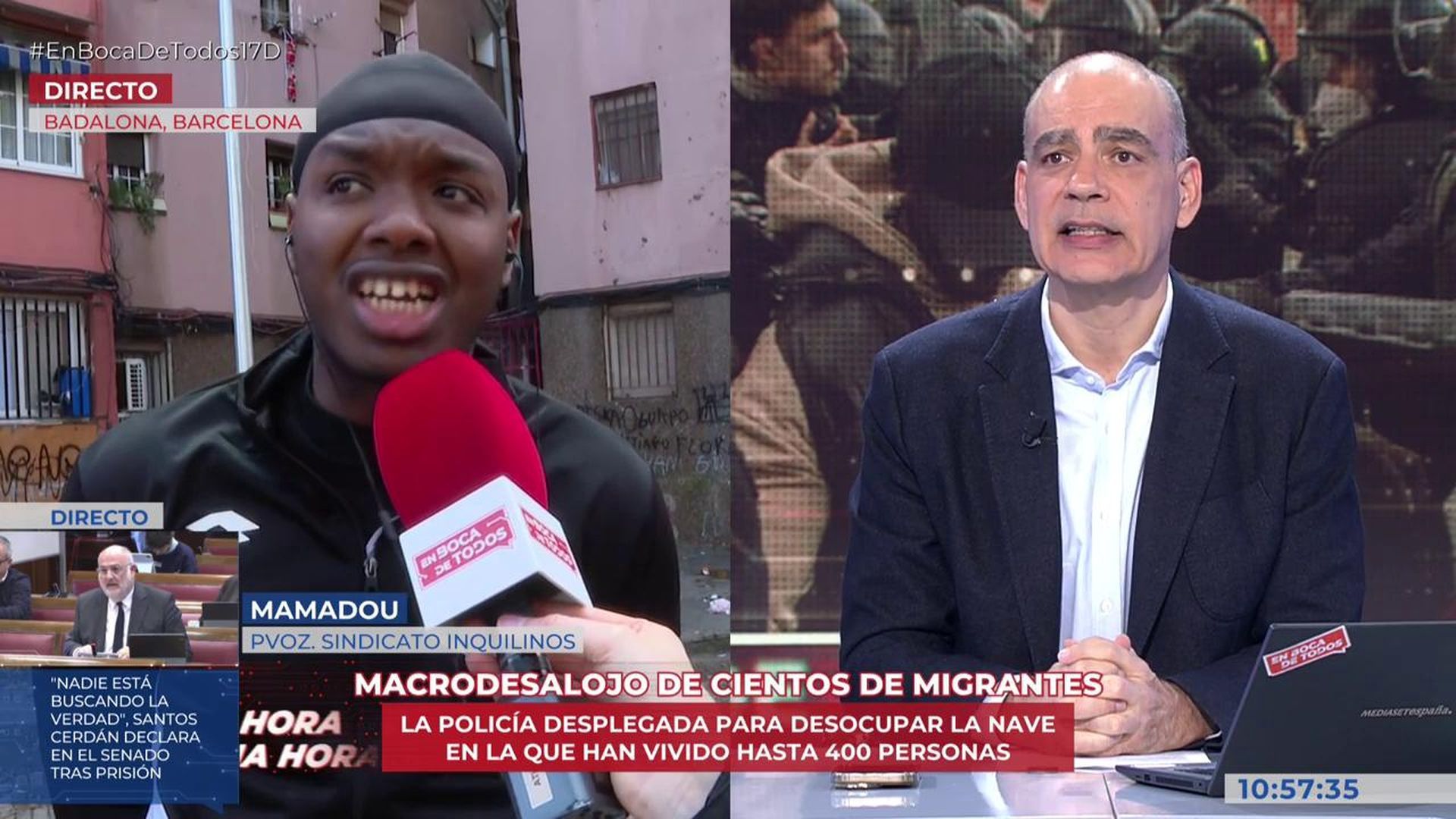 Portavoz del sindicato inquilinos: "Es gente que estaba trabajando y que sus condiciones de trabajo no les daban para vivir"