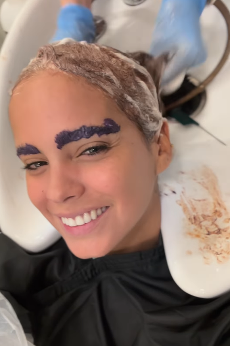 Una captura del vídeo compartido por Gloria Camila