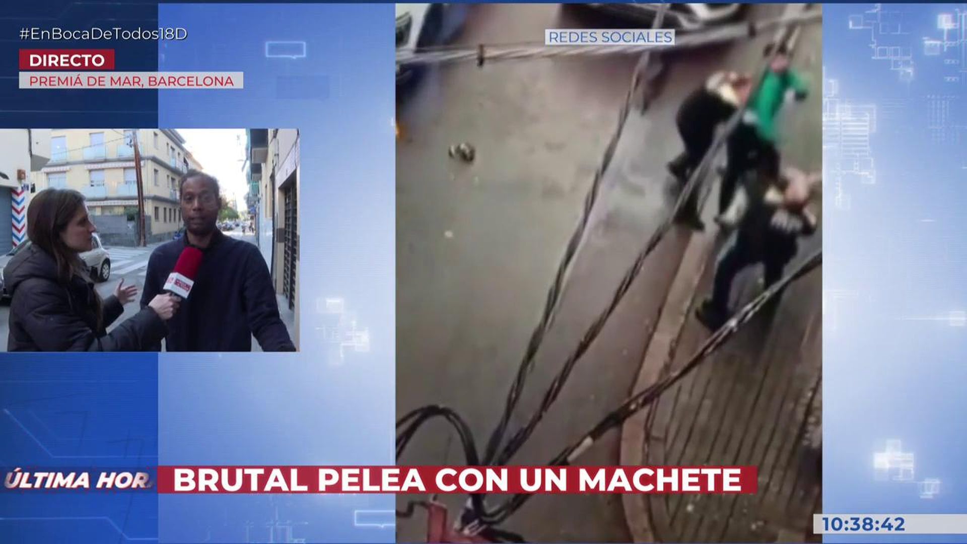 Adonis se derrumba y pide perdón por intentar acuchillar a un policía en mitad de una brutal pelea en Barcelona: “Estoy muy arrepentido, no era yo” Adonis se derrumba y pide perdón por intentar acuchillar a un policía en mitad de una brutal pelea en Barcelona: “Estoy muy arrepentido, no era yo”