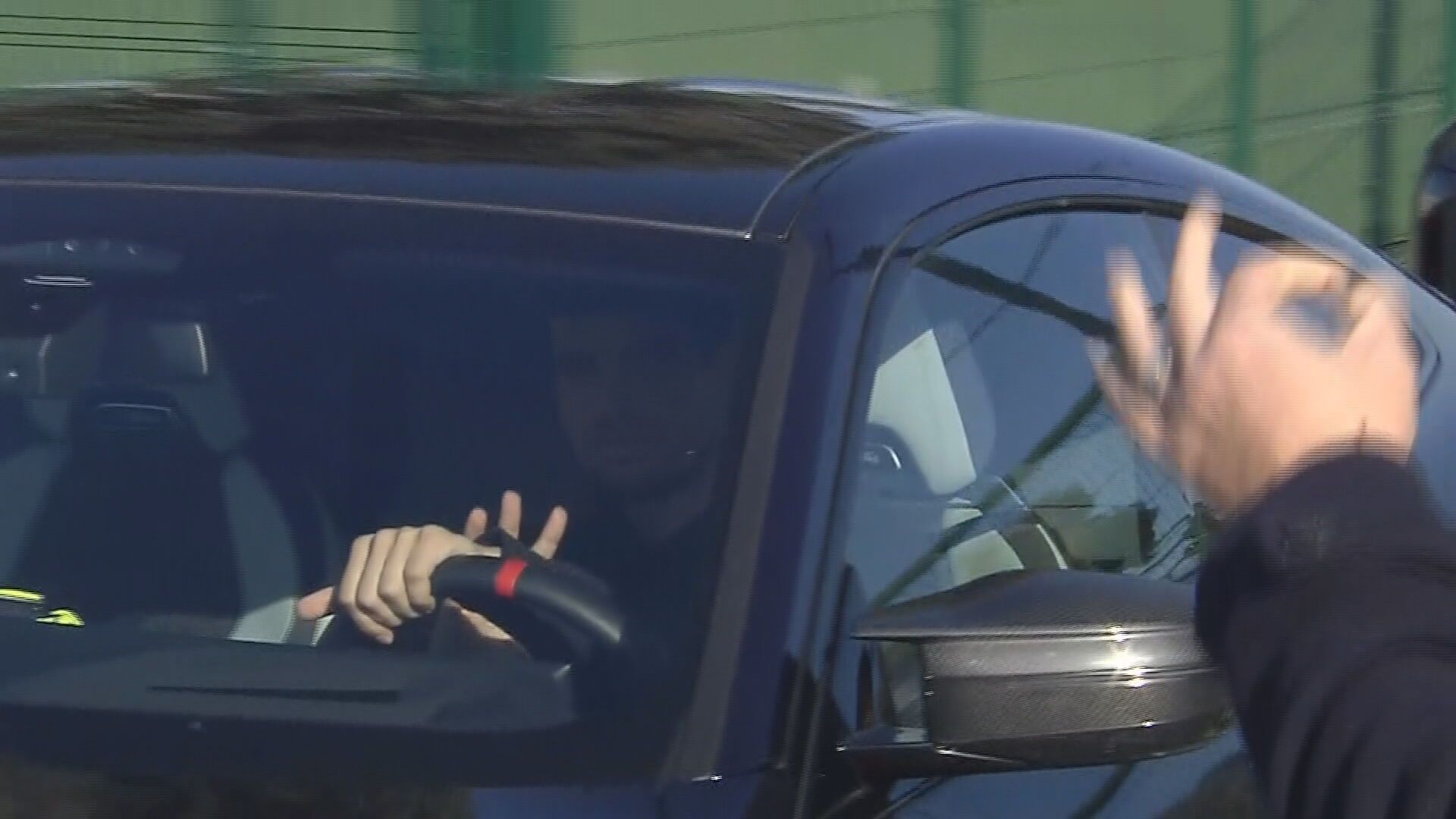 Carlos Alcaraz a su salida del entrenamiento