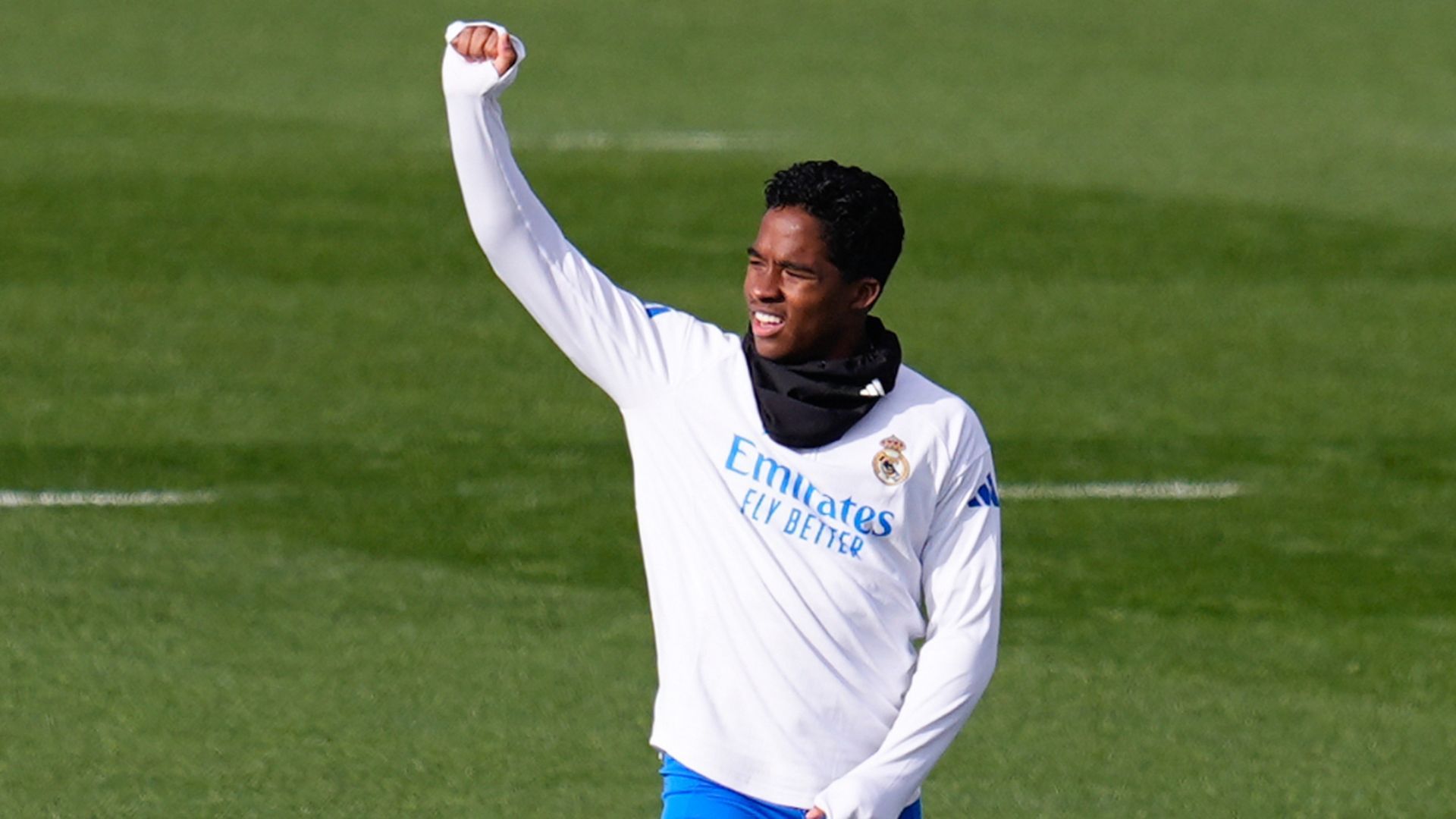 Endrick en un entrenamiento con el Madrid Endrick en un entrenamiento con el Madrid