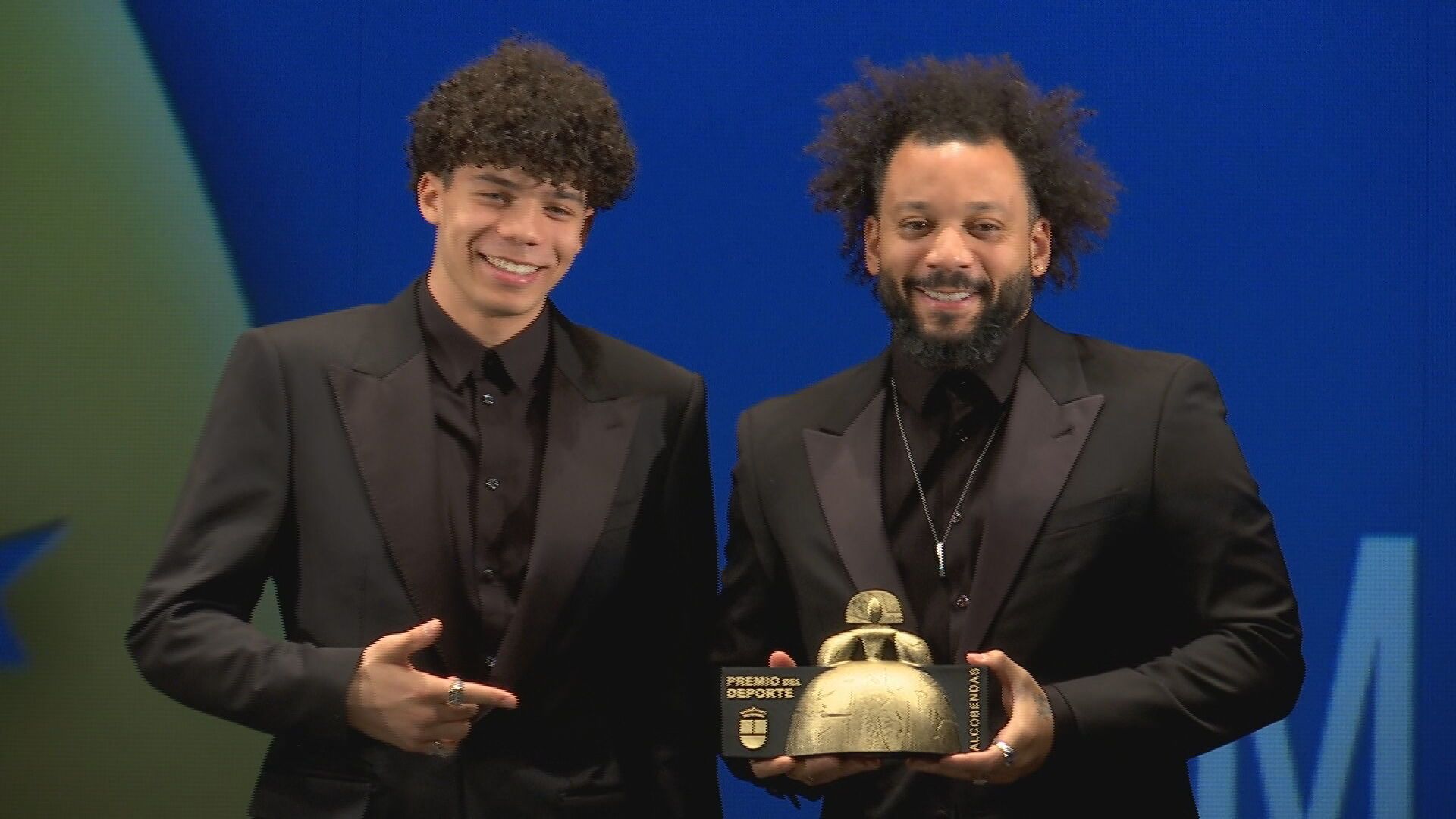 Enzo y Marcelo, durante el acto Enzo y Marcelo, durante el acto