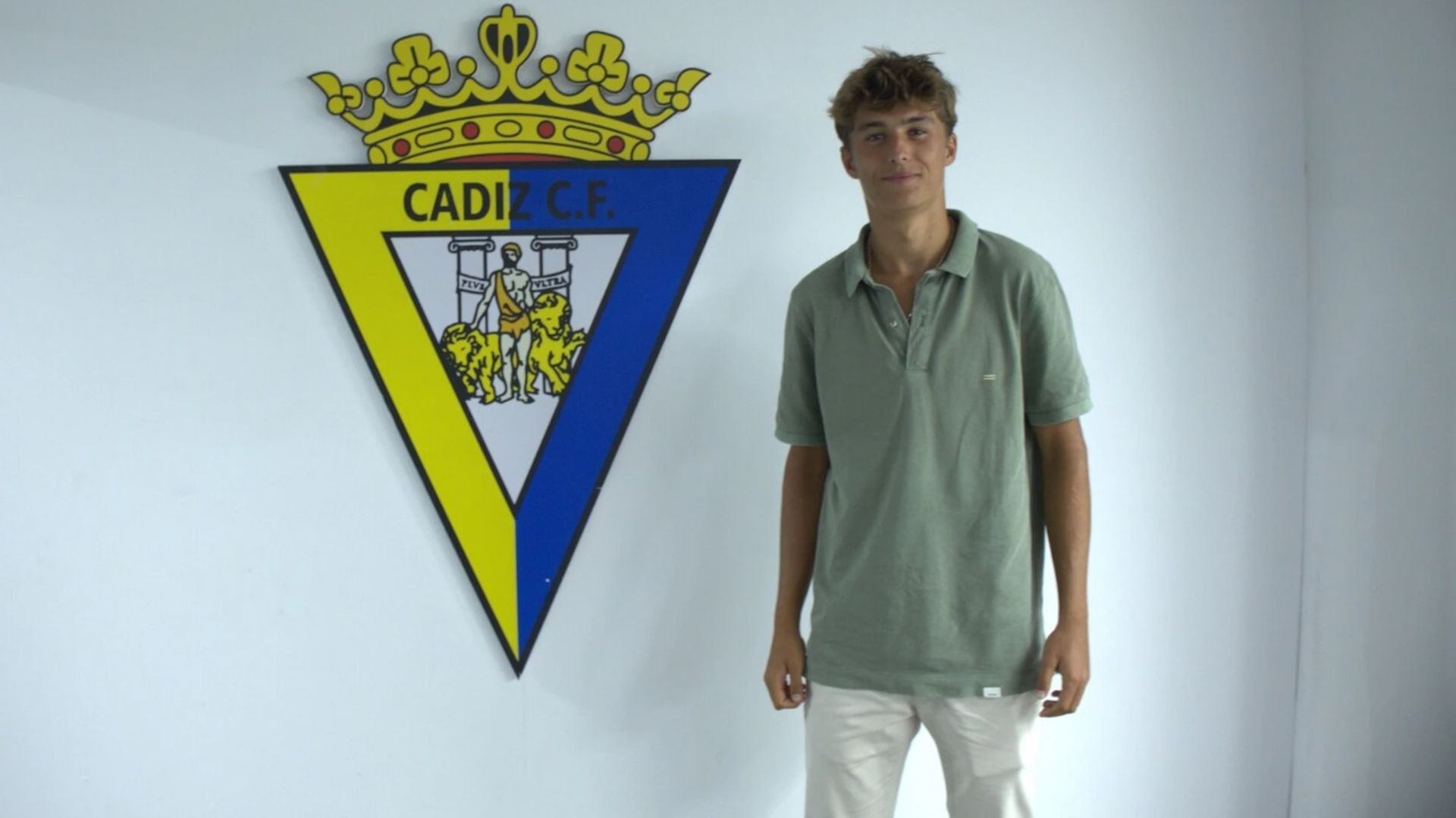 Guille González, jugador de la cantera del Cádiz