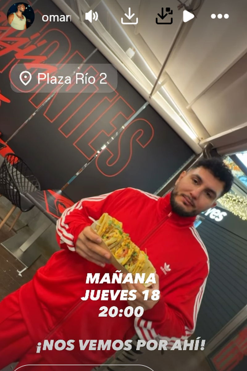 Omar Montes celebra la inauguración de su propio kebab