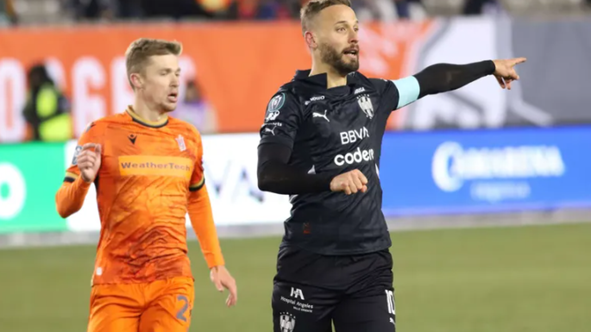 Sergio Canales, durante un partido de Rayados de Monterrey