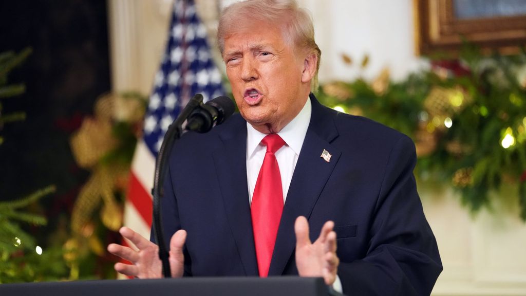 Donald Trump hace balance del año.