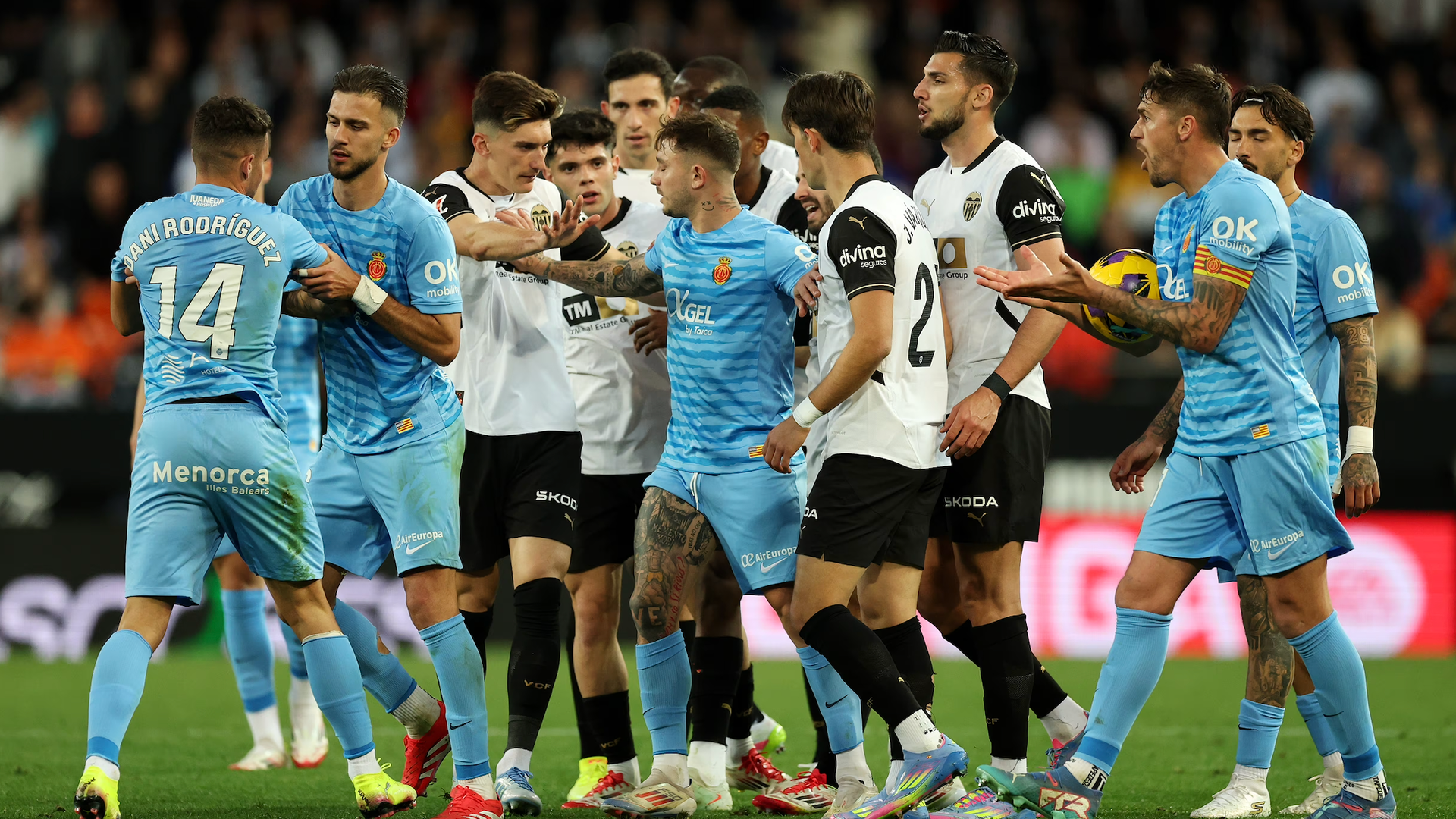 Un lance del Valencia CF - Mallorca del año pasado