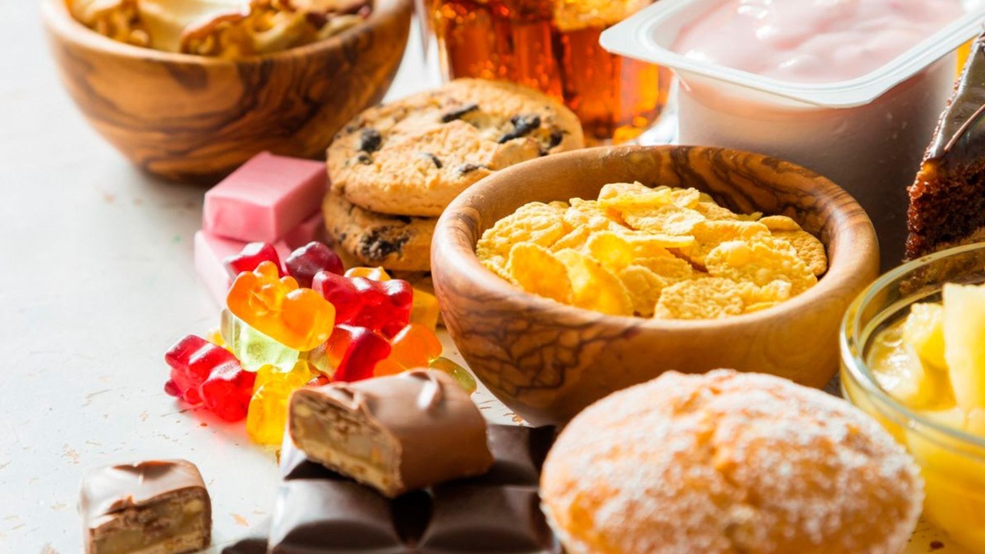 Varios alimentos ultraprocesados Varios alimentos ultraprocesados