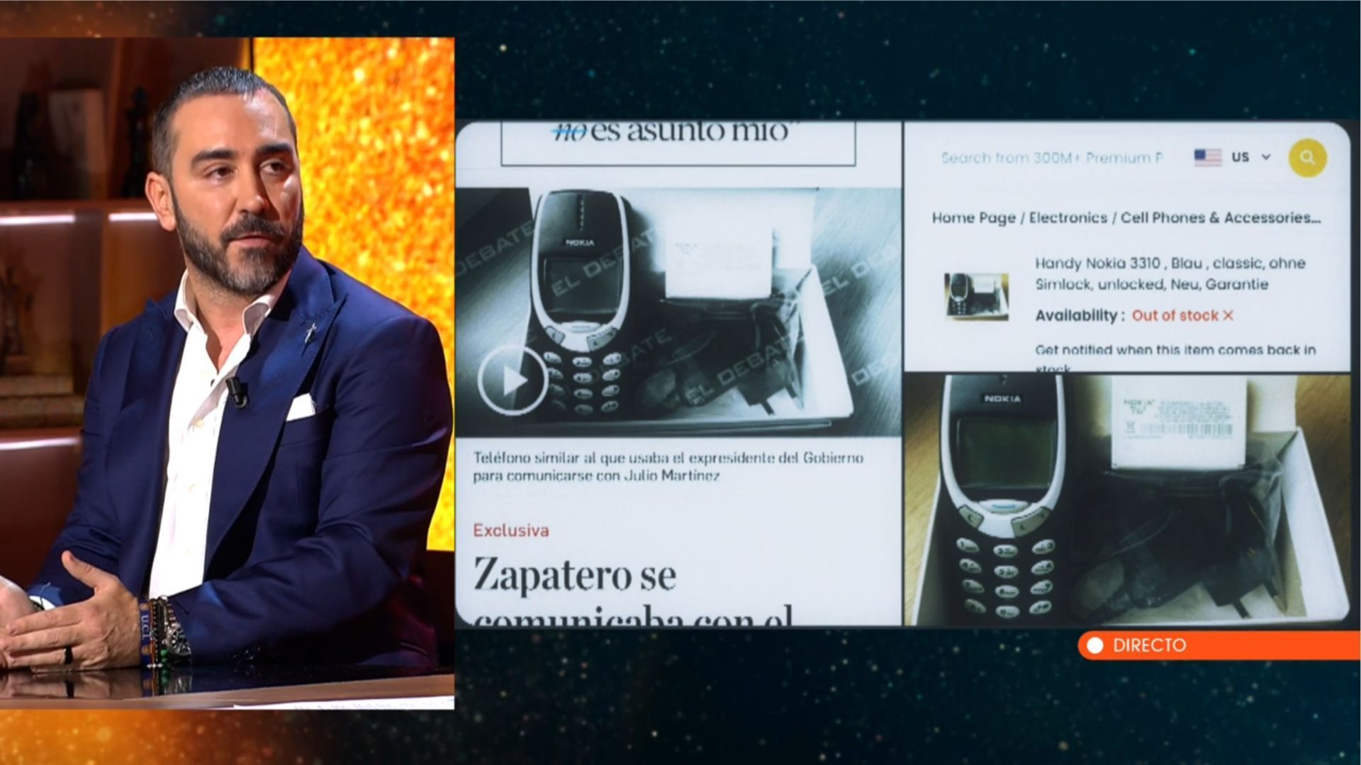 Víctor de Aldama asegura que vio con sus propios ojos el teléfono desechable de José Luis Rodríguez Zapatero: "Sí lo lleva"