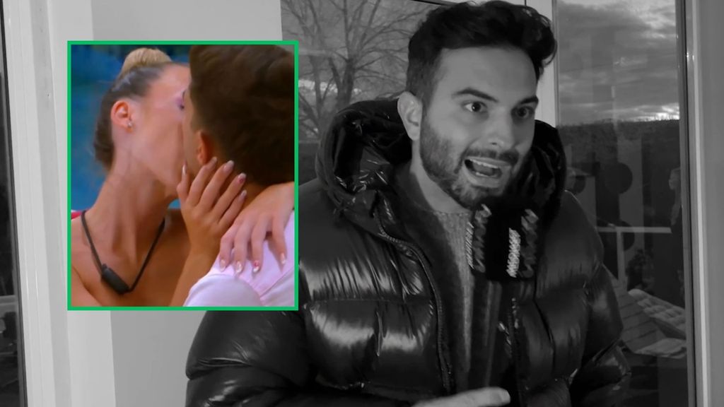 La reacción de los colaboradores al beso de Almudena y Borja