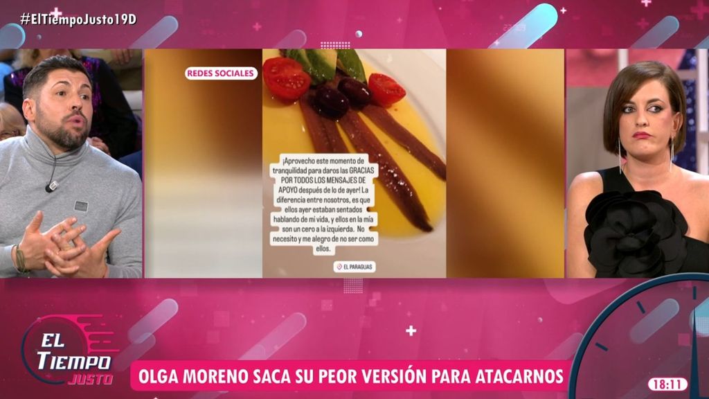 El mensaje de Olga Moreno a 'El tiempo justo' a través de sus redes sociales: "No los necesito"