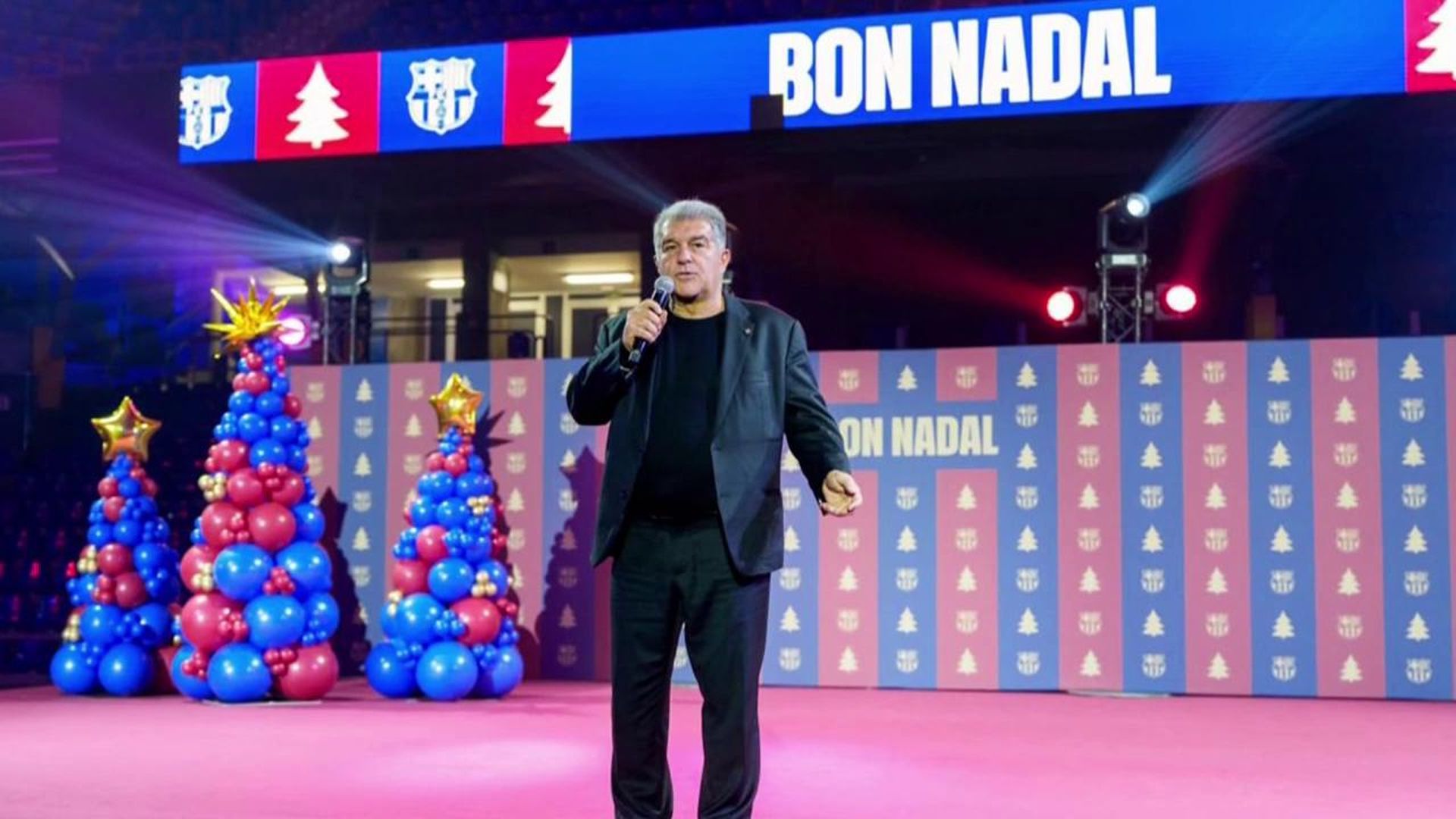 Joan Laporta en la cena del FC Barcelona