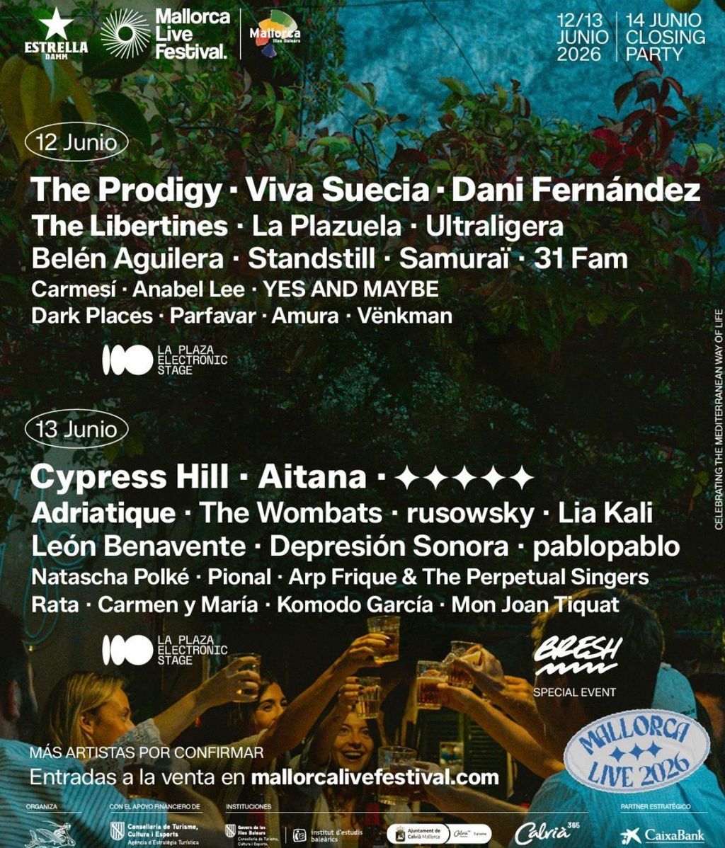 Las nuevas confirmaciones del cartel de la 9ª edición del Mallorca Live Festival