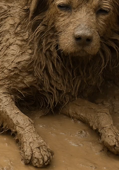 Maradona fue encontrado cubierto de barro