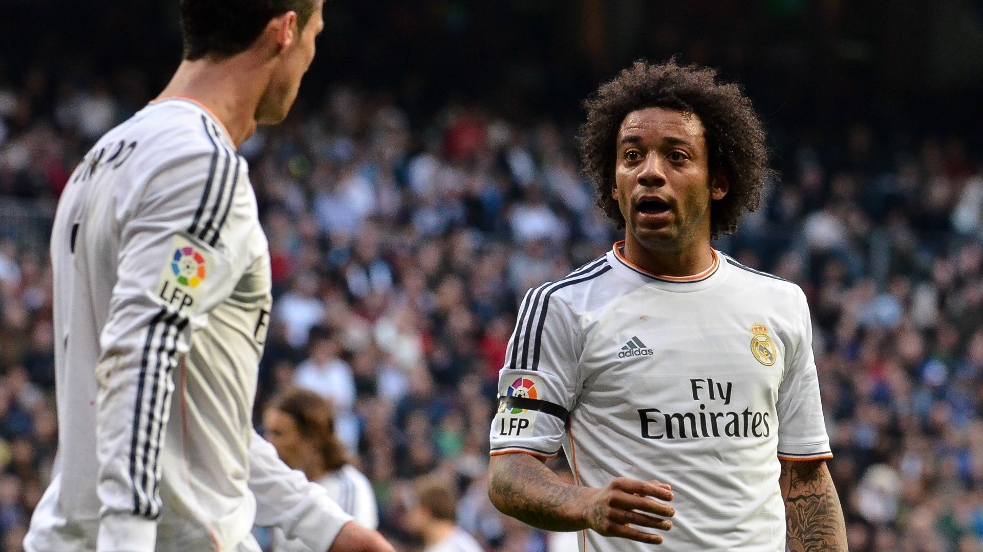 Marcelo y Cristiano Ronaldo