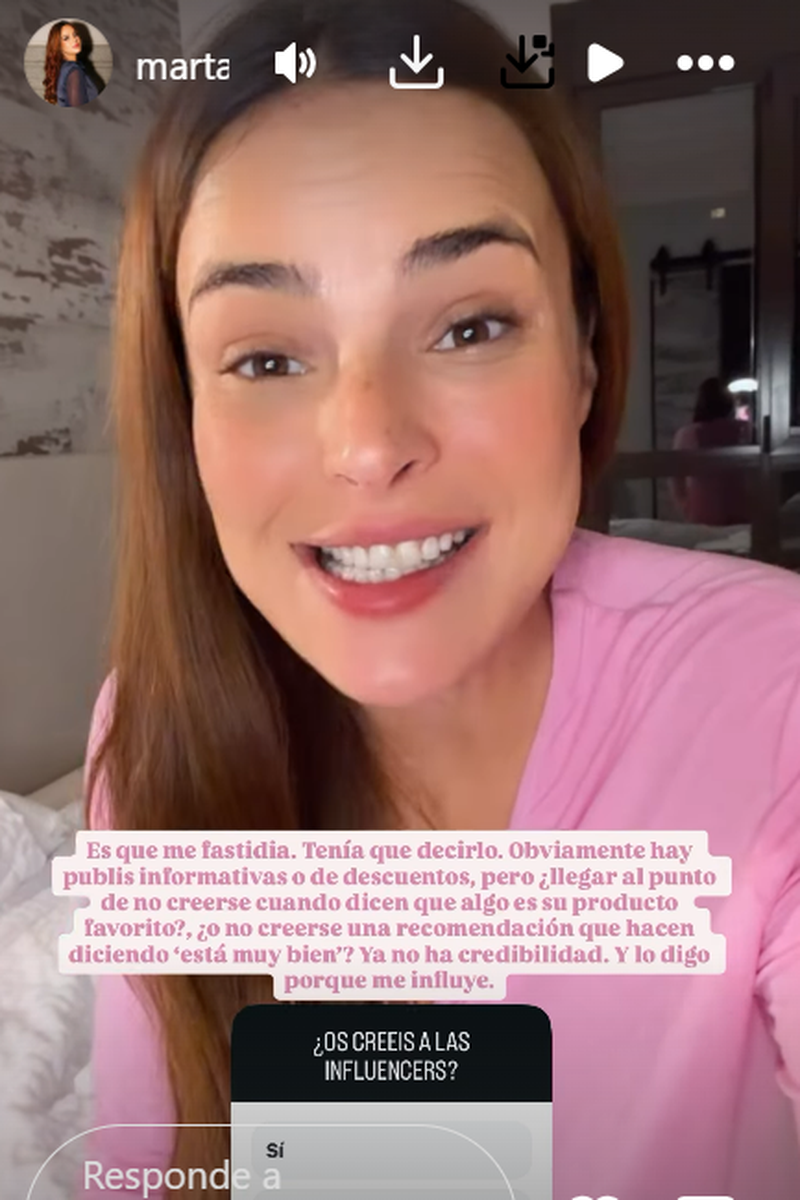 Marta Peñate ha cargado contra lo que hacen las influencers