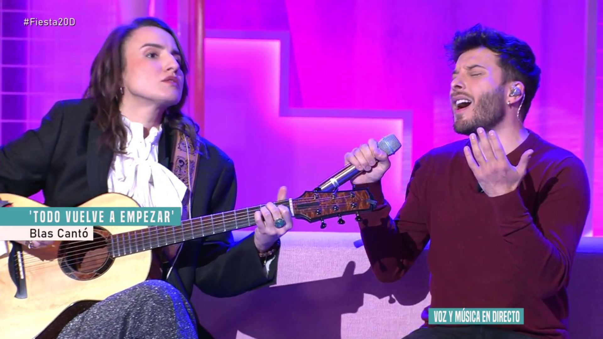 Blas Cantó presenta su nuevo trabajo 'Todo vuelve a empezar' en 'Fiesta'