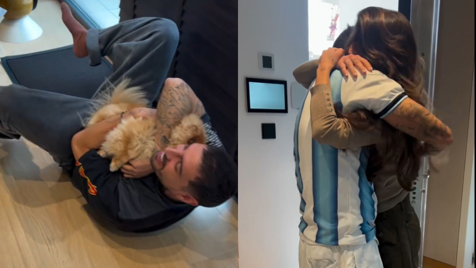 El reencuentro de Fabio con su perra y Violeta