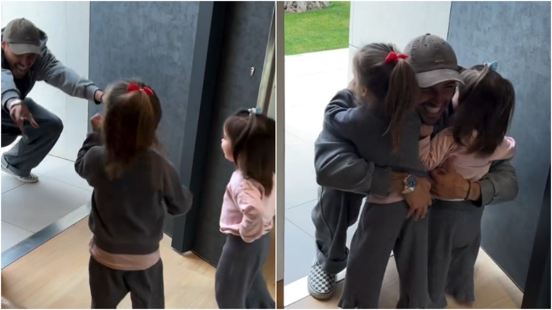 Fabio se reencuentra con sus dos hijas