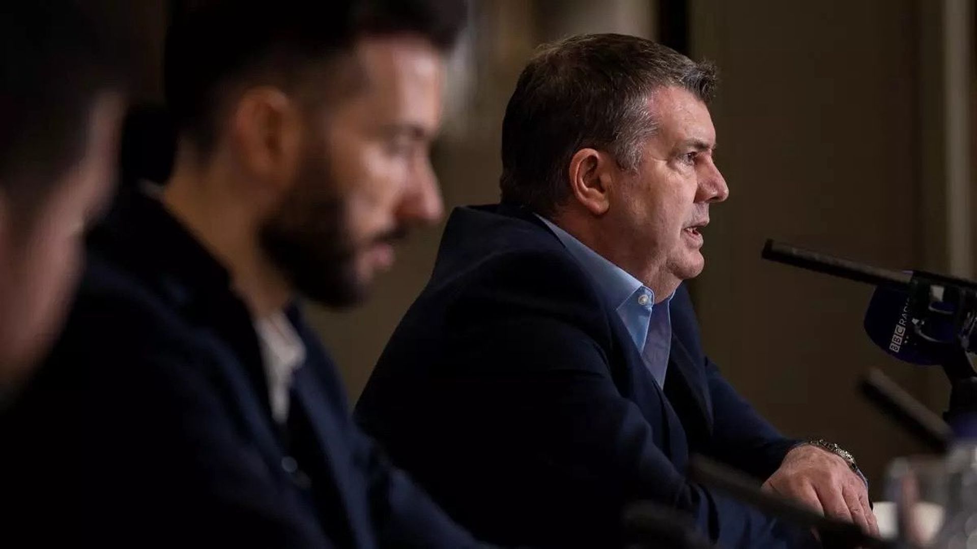 Ron Gourlay y Carlos Corberán en el WBA