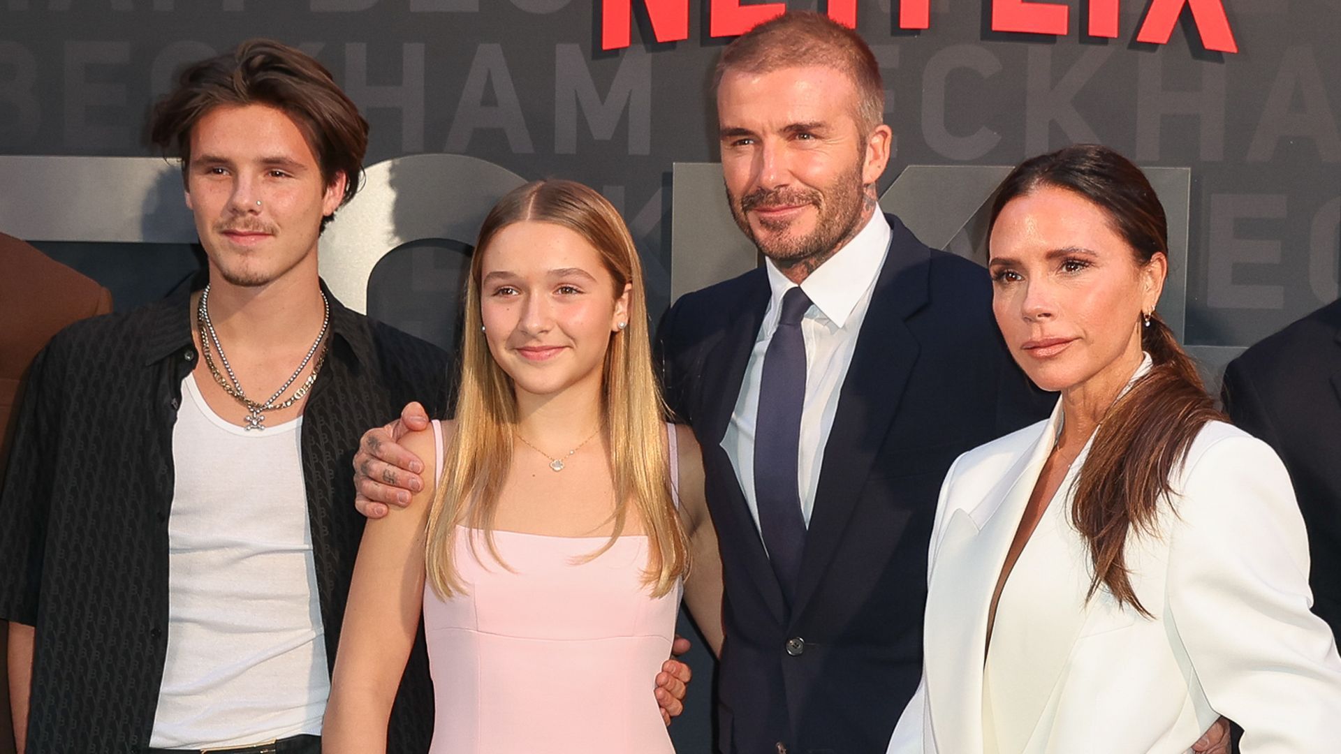 Cruz, David y Victoria Beckham