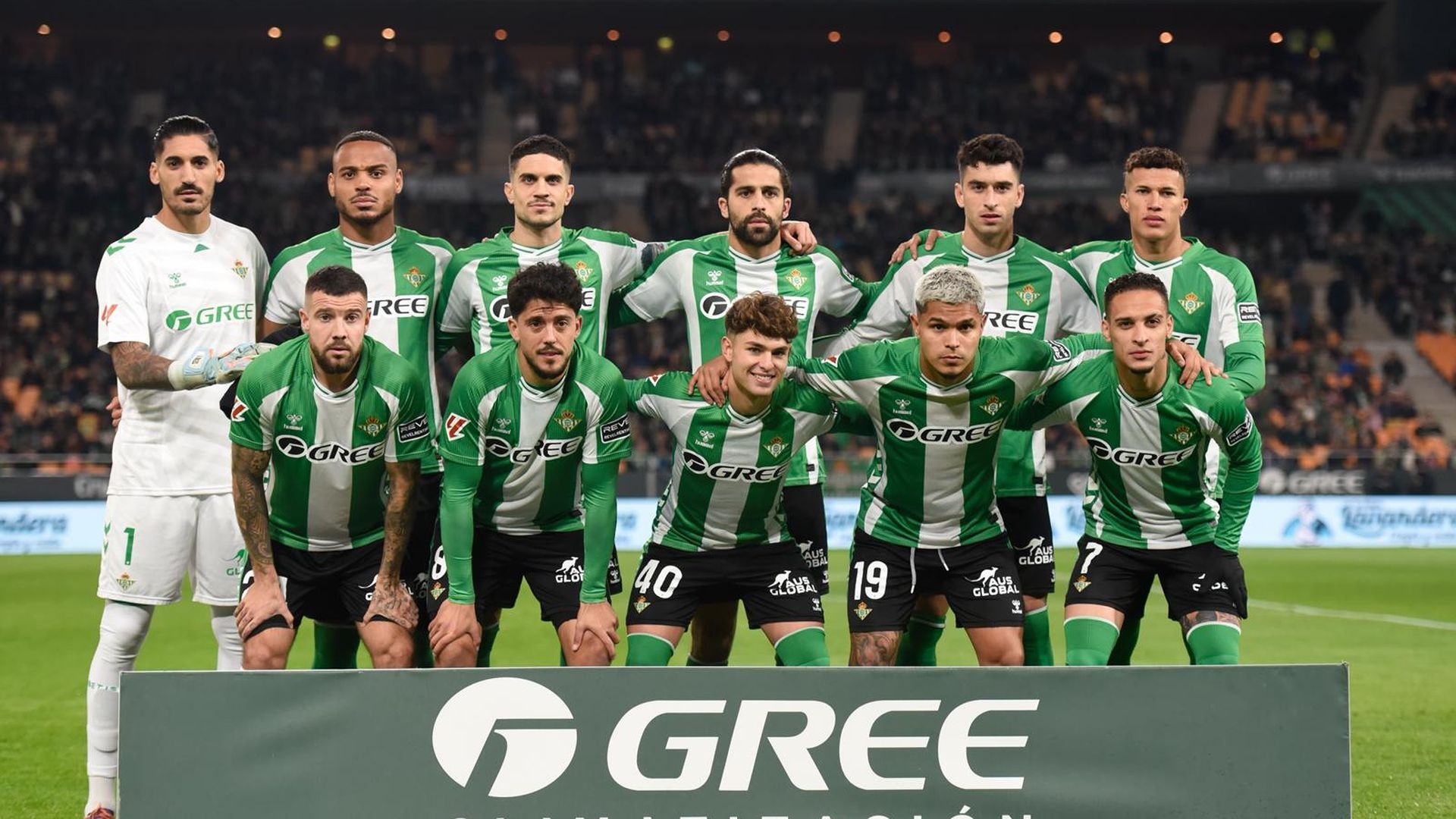 El once del Betis contra el Getafe