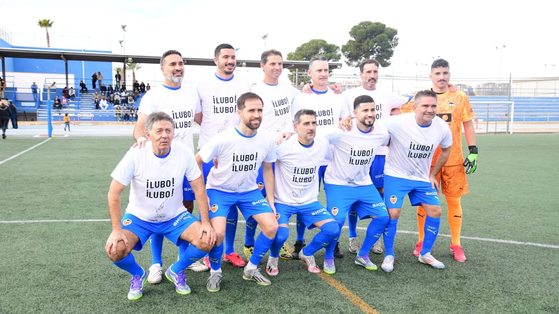 Las Leyendas del Valencia CF, con Lubo