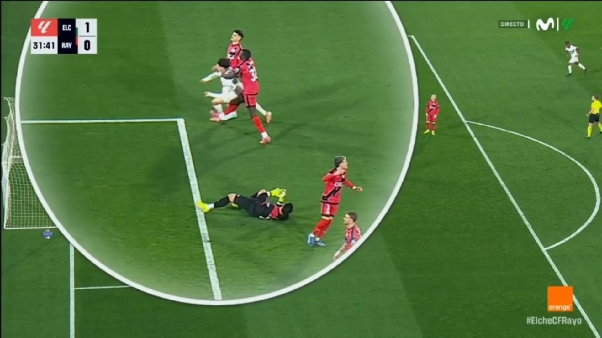 La acción de Nobel Mendy en el gol de Héctor Fort