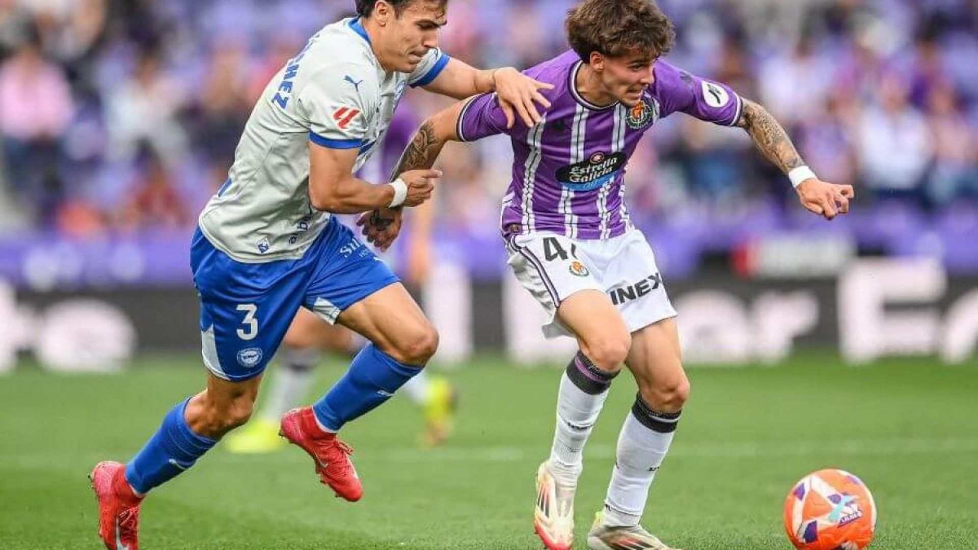 Xavi Moreno, con el Real Valladolid