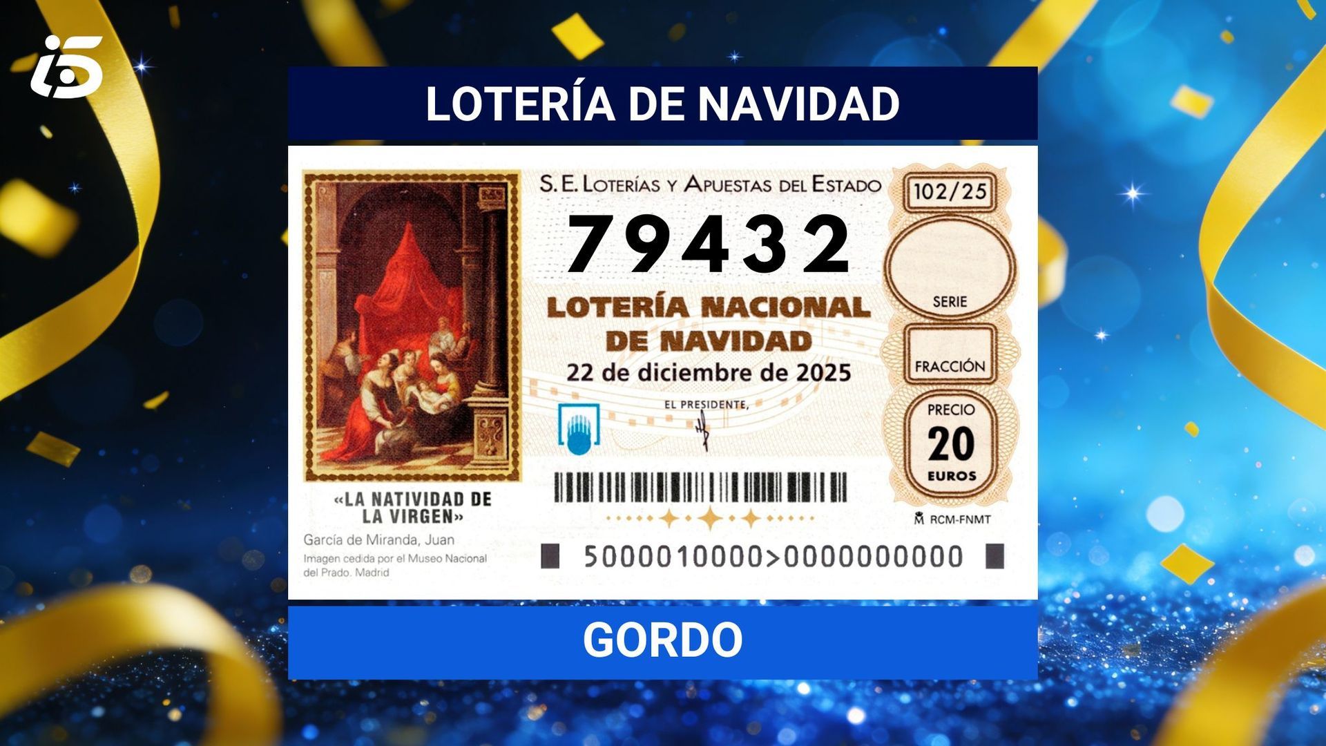 79432, primer premio de la Lotería de Navidad 2025: aproximaciones y dónde ha tocado