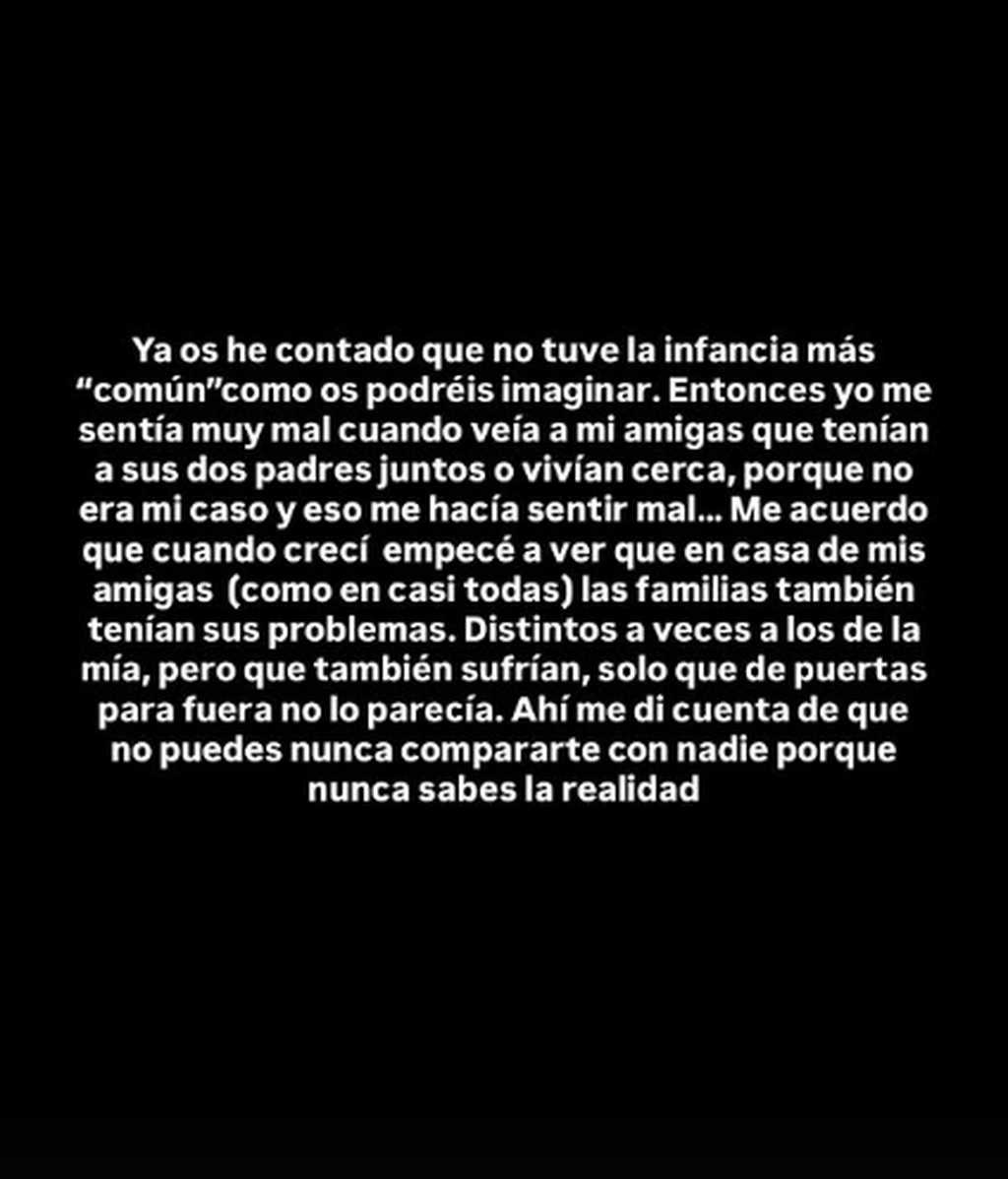 Anna Padilla, sobre su infancia