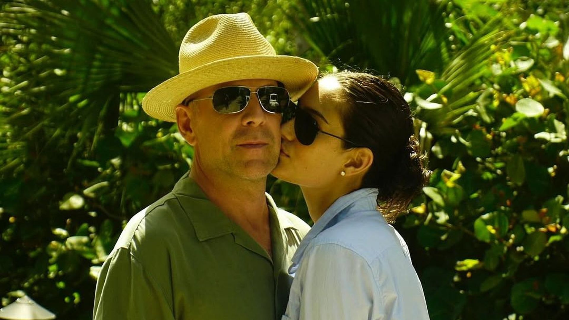 Bruce Willis y su esposa.