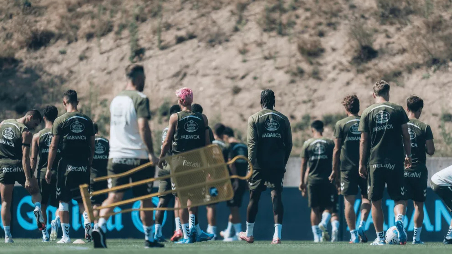 Entrenamiento del Celta en Afouteza