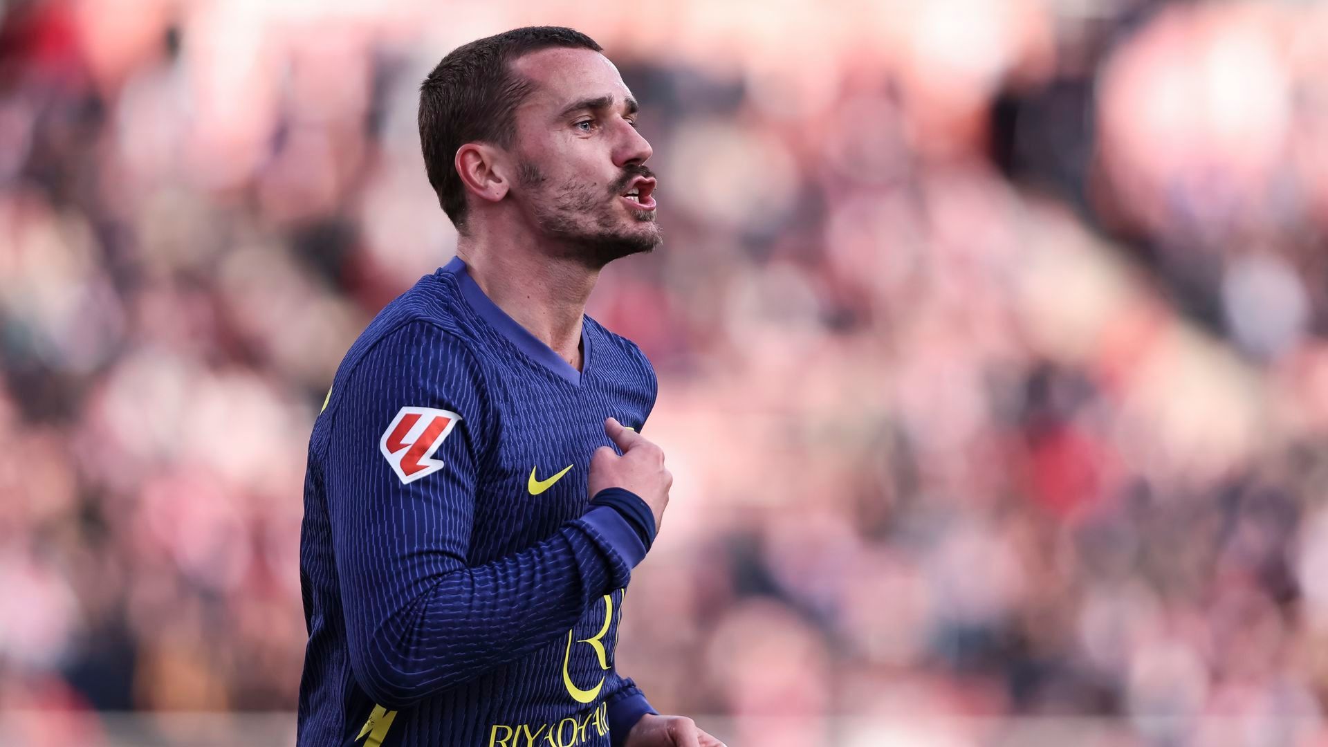 Griezmann celebra su gol contra el Girona