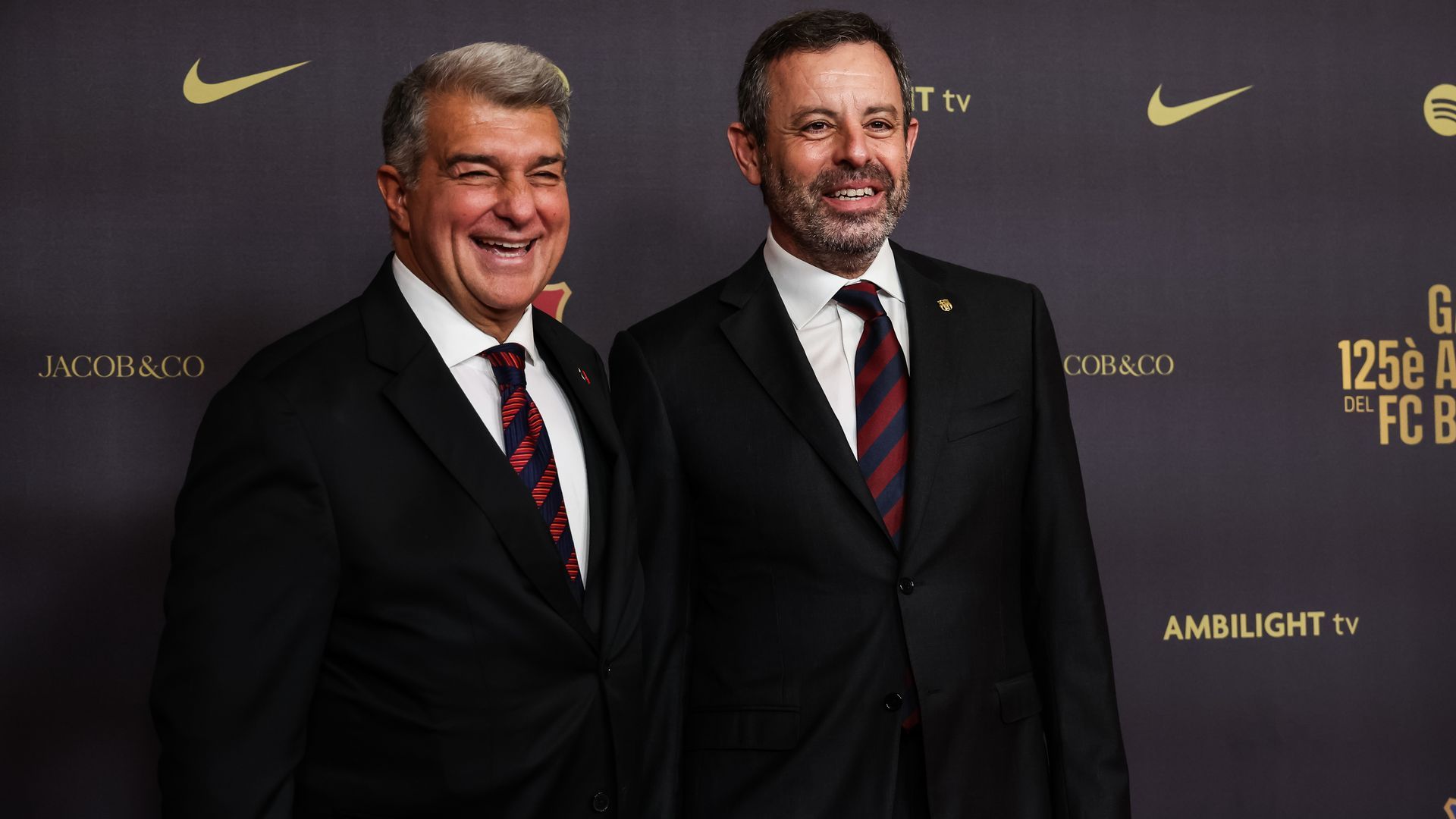Joan Laporta junto a Sandro Rosell