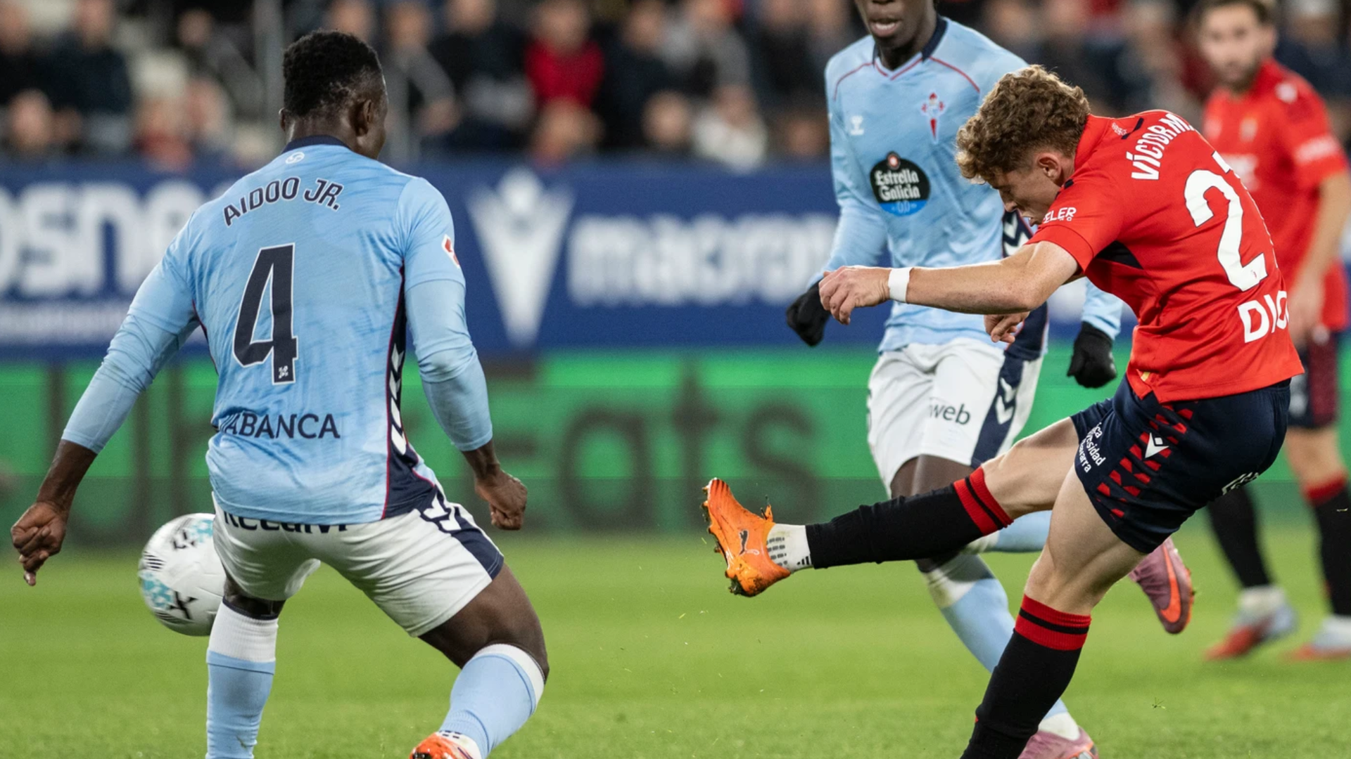 Joseph Aidoo ante el RCD Mallorca