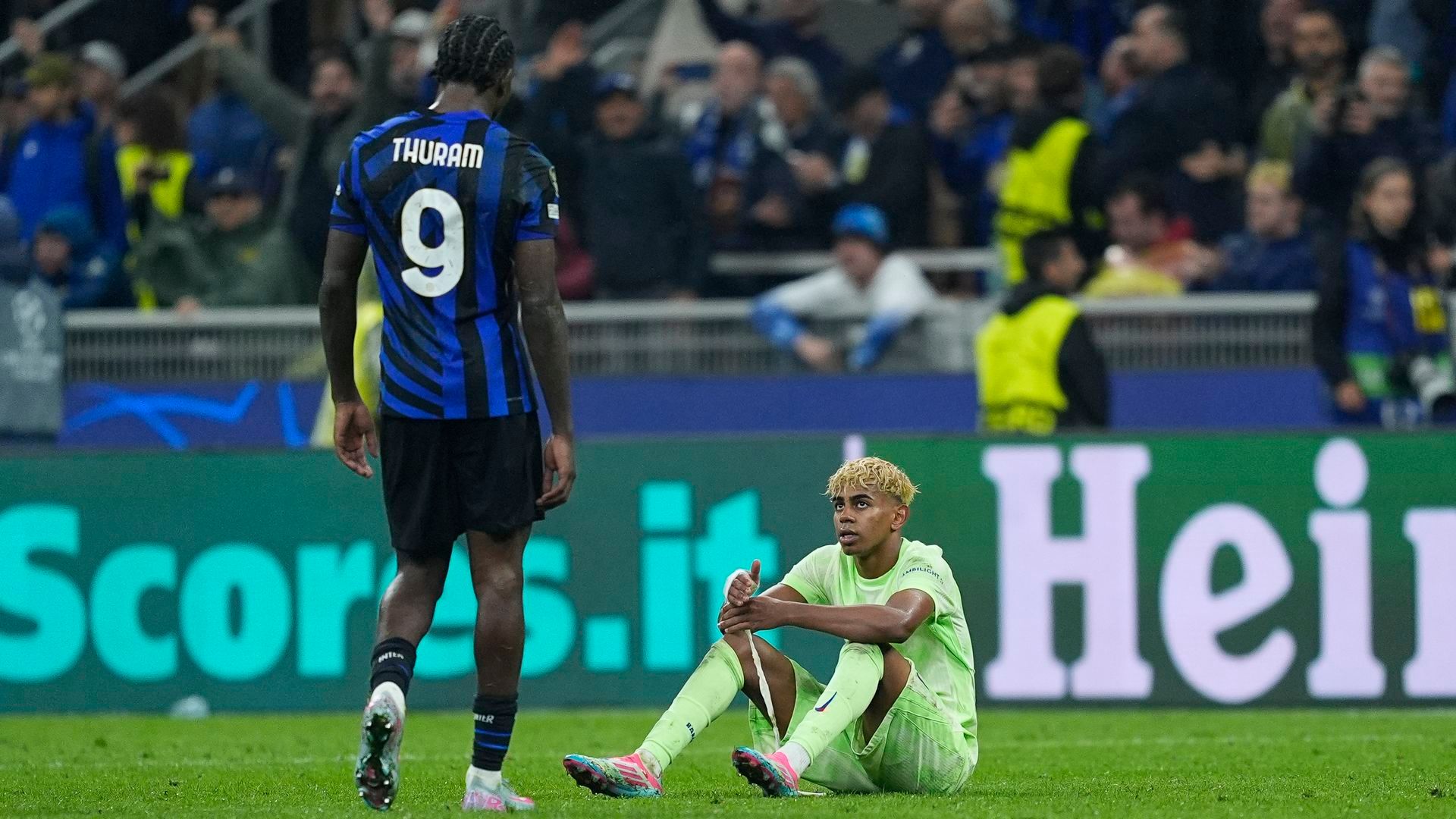 Lamine Yamal ante el Inter de Milan