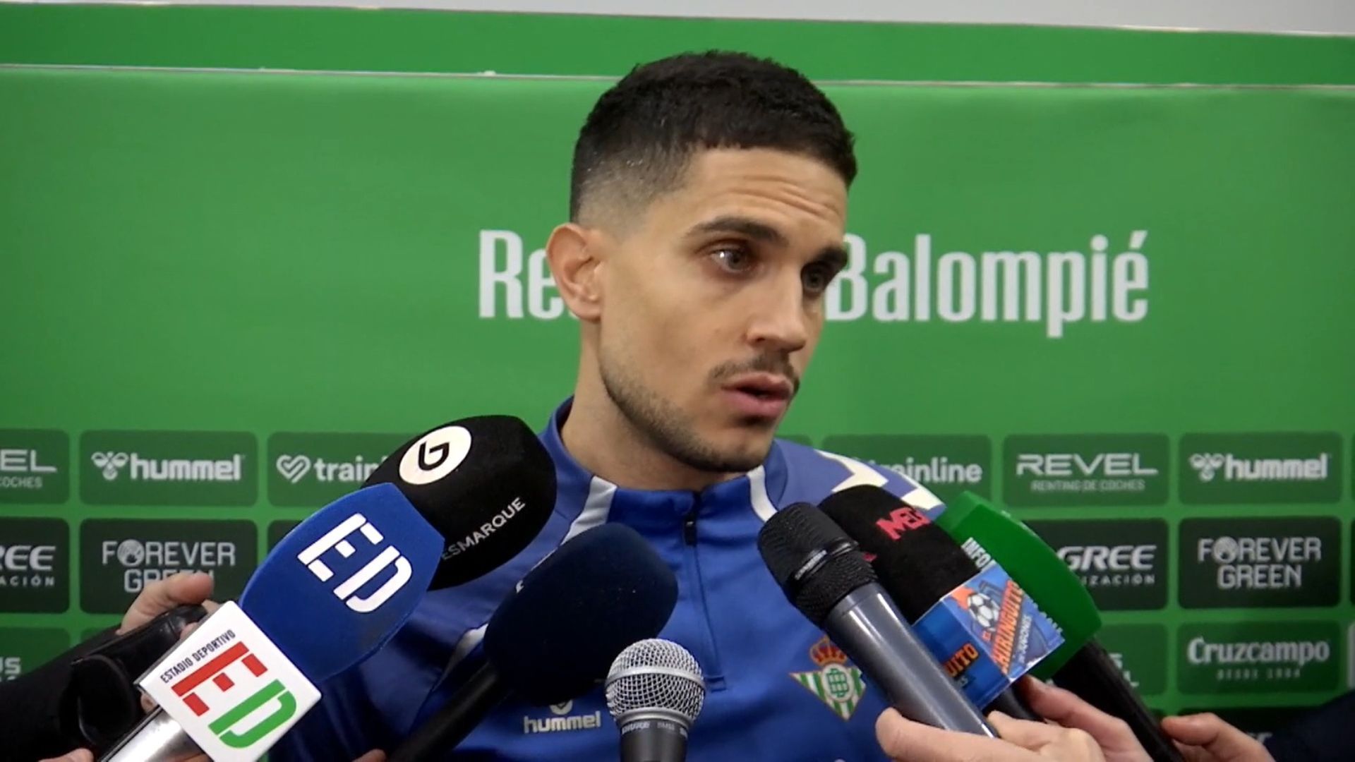 Marc Bartra, en zona mixta