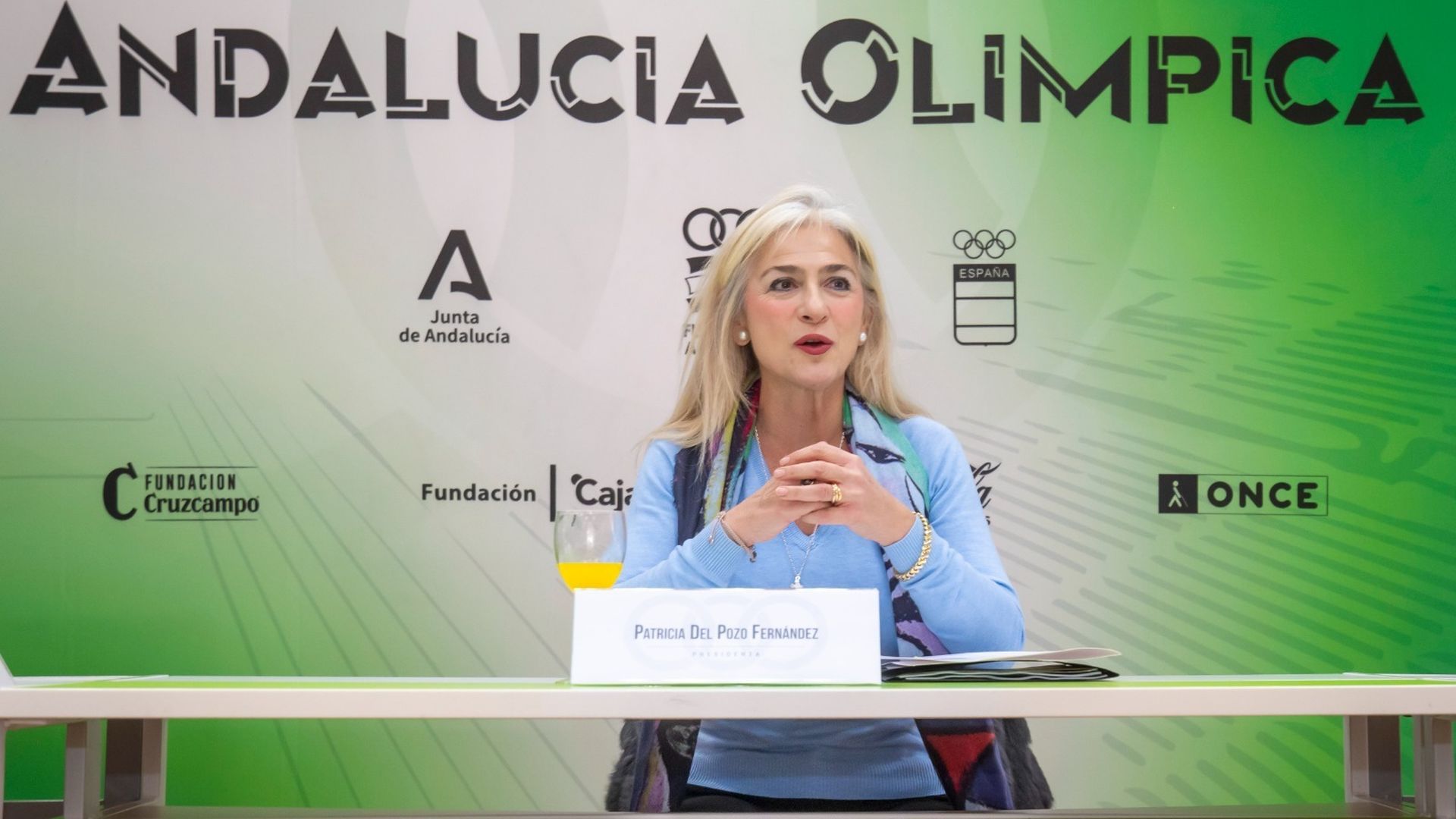 Patricia del Pozo, durante la presentación del Plan Andalucía Olímpica