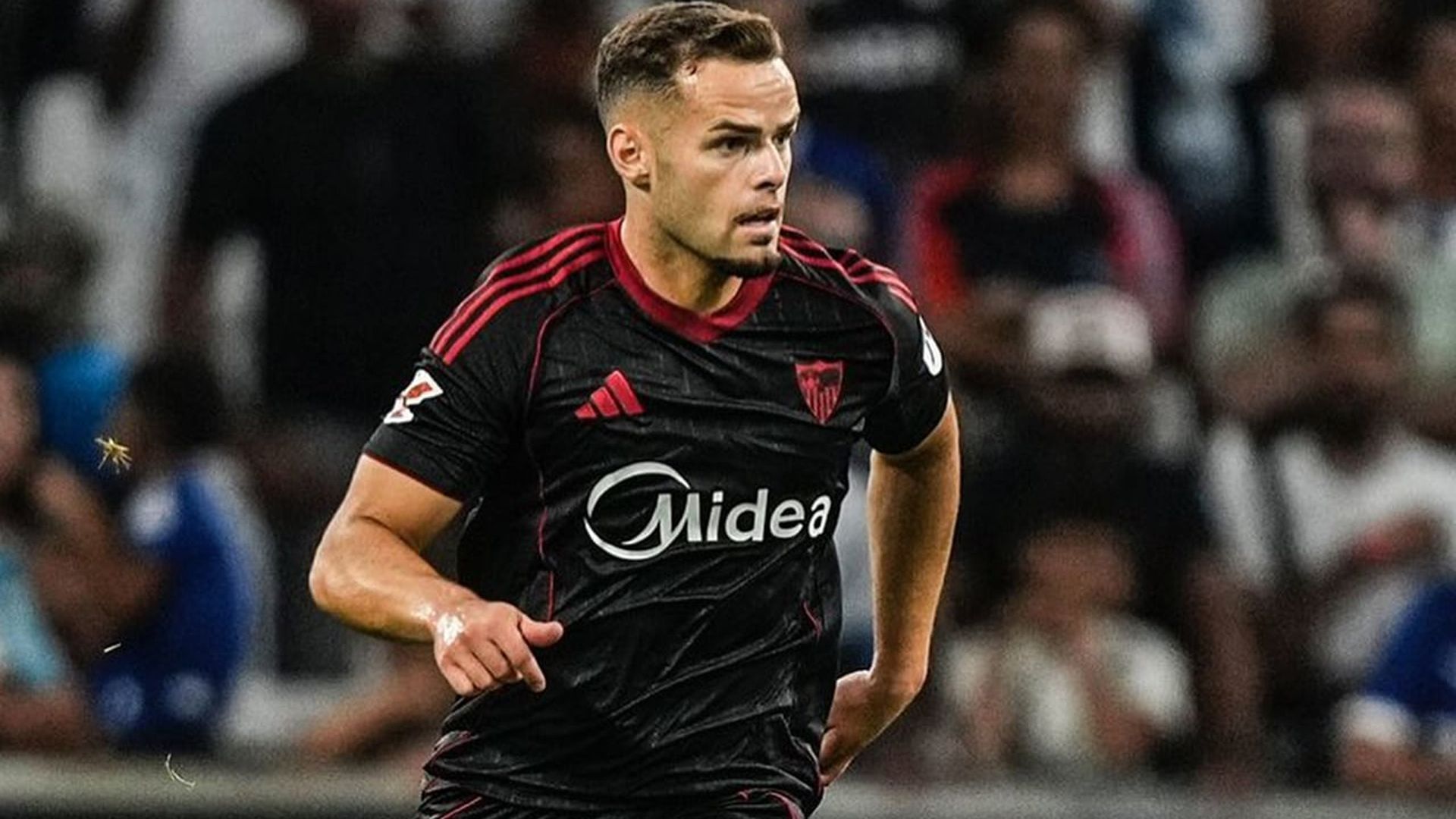 Ramón Martínez, en un partido con el Sevilla