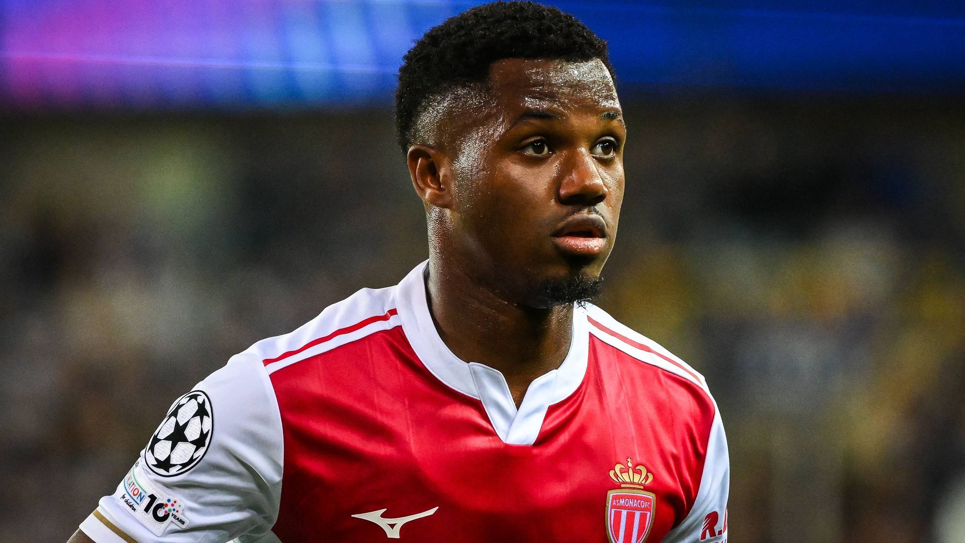 Ansu Fati en un partido con el Mónaco