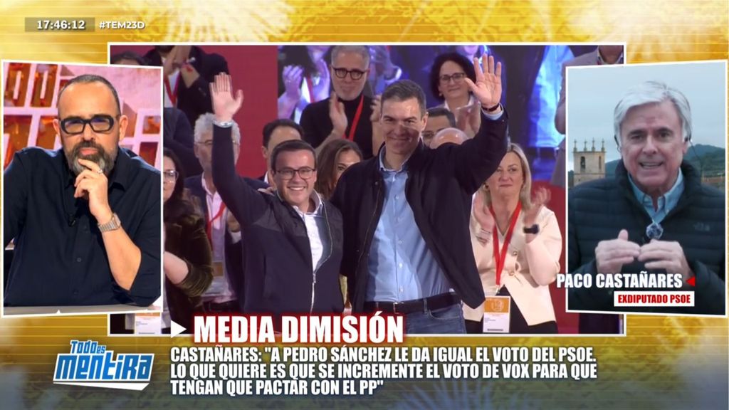 Paco Castañares revela el motivo por el que Pedro Sánchez ha preferido que el PSOE pierda en Extremadura: "Es lo que quiere"